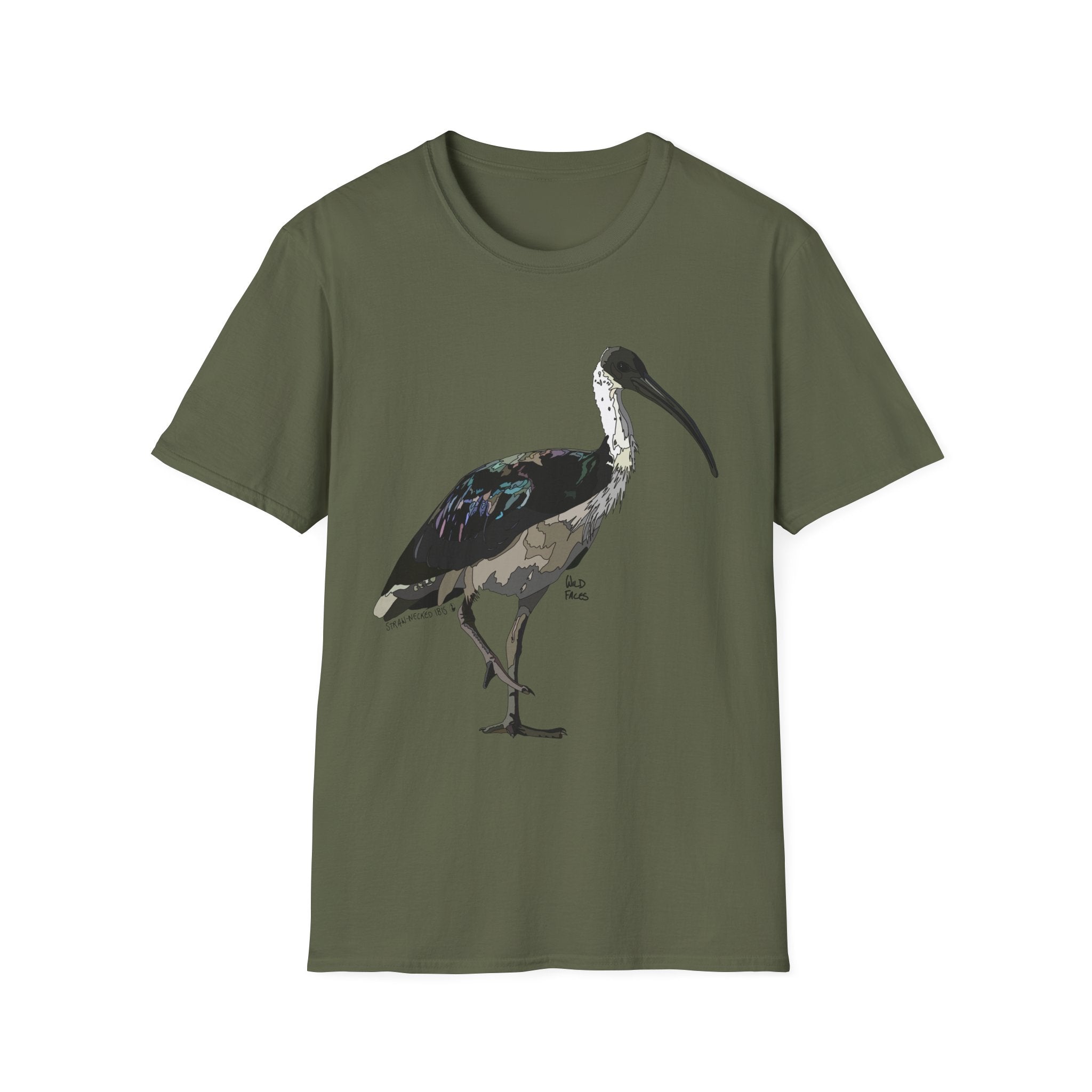 Straw-necked Ibis - Unisex Softstyle T-Shirt