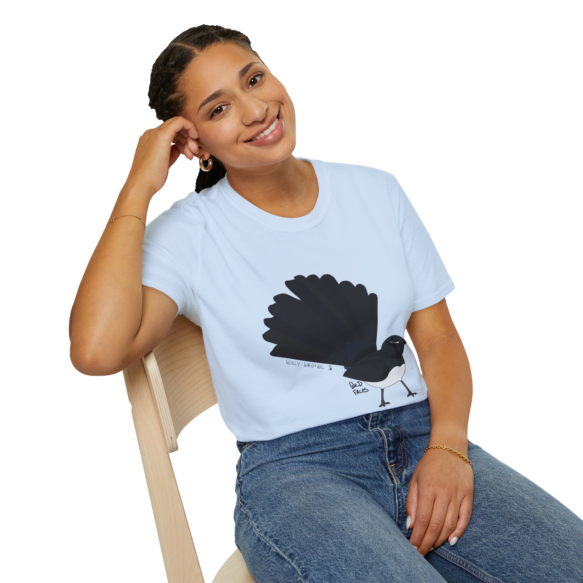 Willy Wagtail - Unisex Softstyle T-Shirt Printify