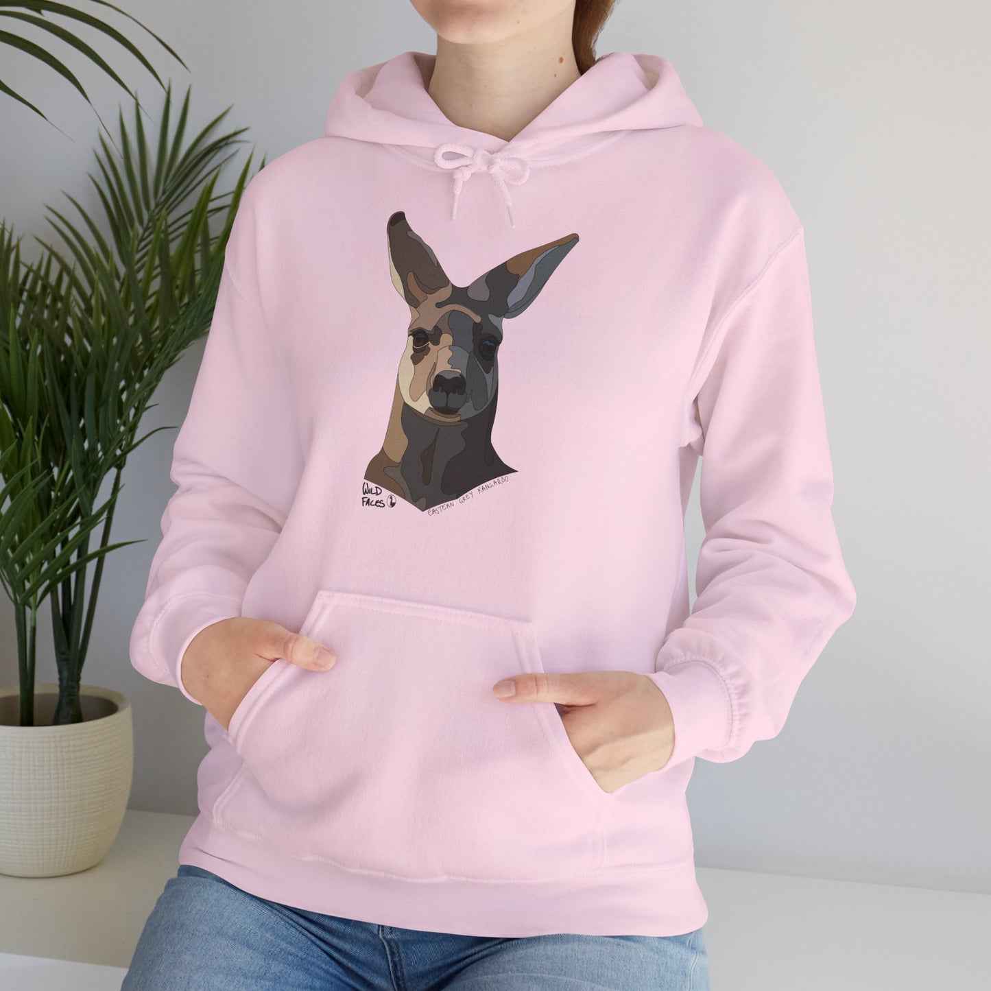 Eastern Grey Kangaroo | Unisex Heavy Blend™ Hooded Sweatshirt