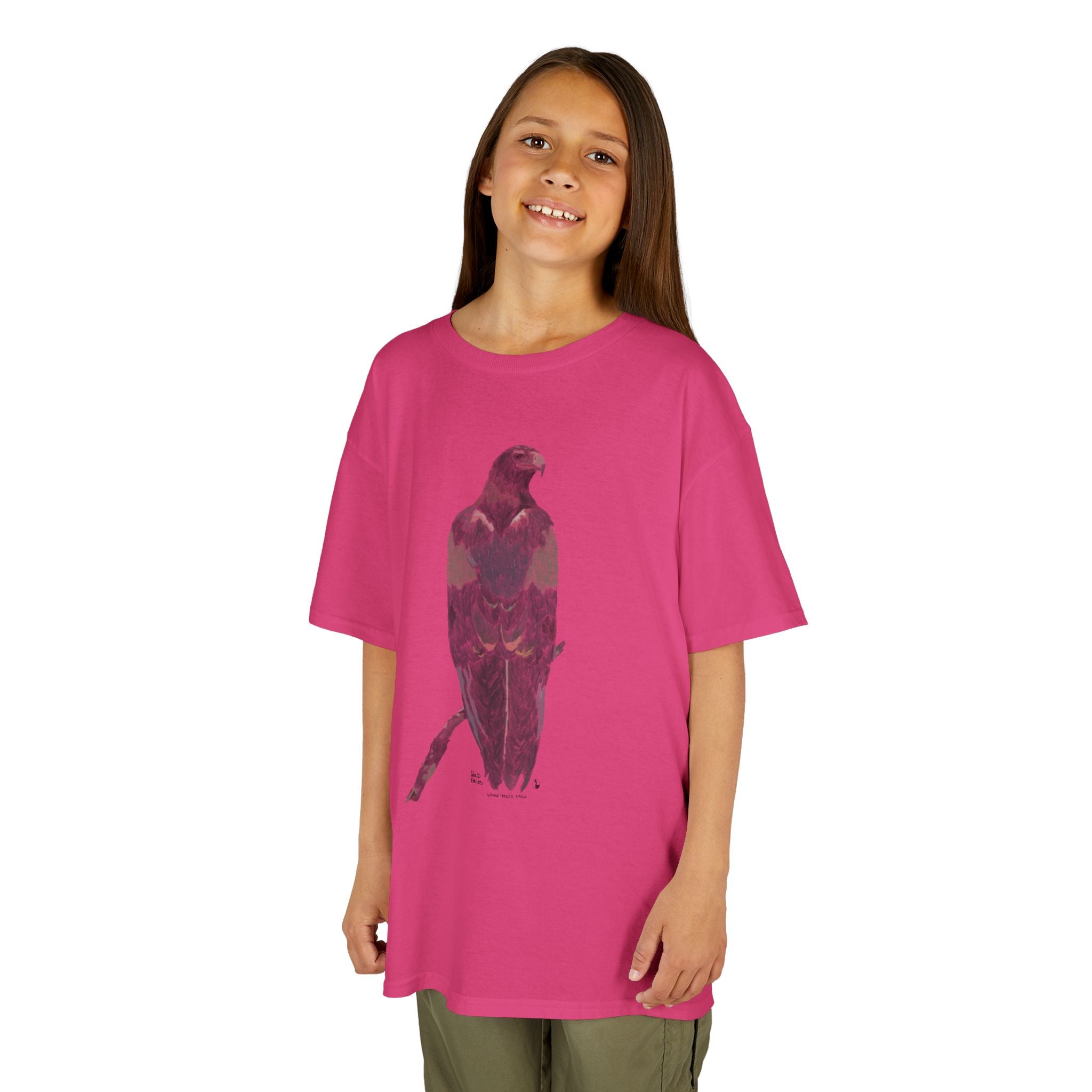 Wedge-tailed Eagle (pastel design) | Kids Heavy Cotton™ Tee Printify