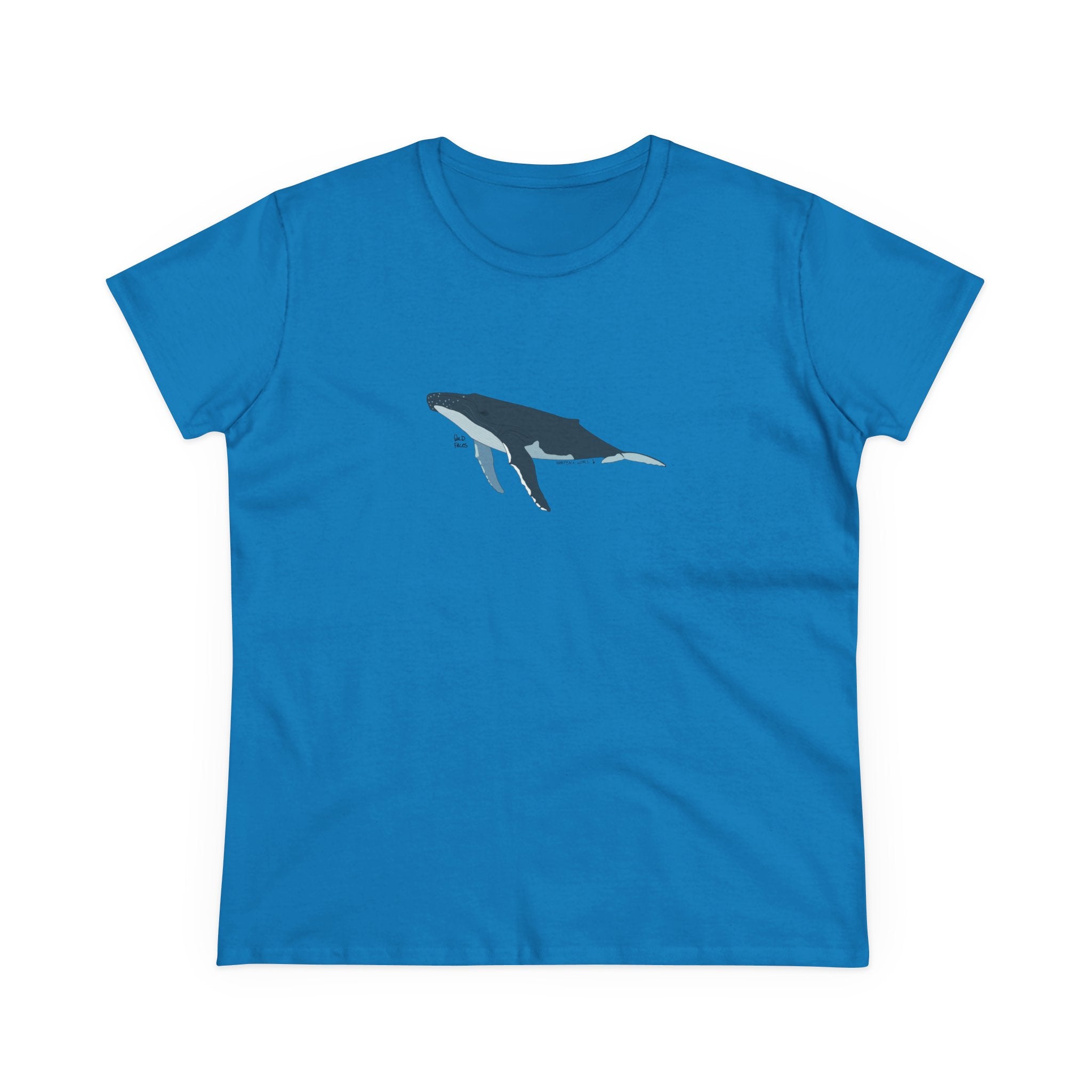 Humpback Whale - Women's Midweight Cotton Tee