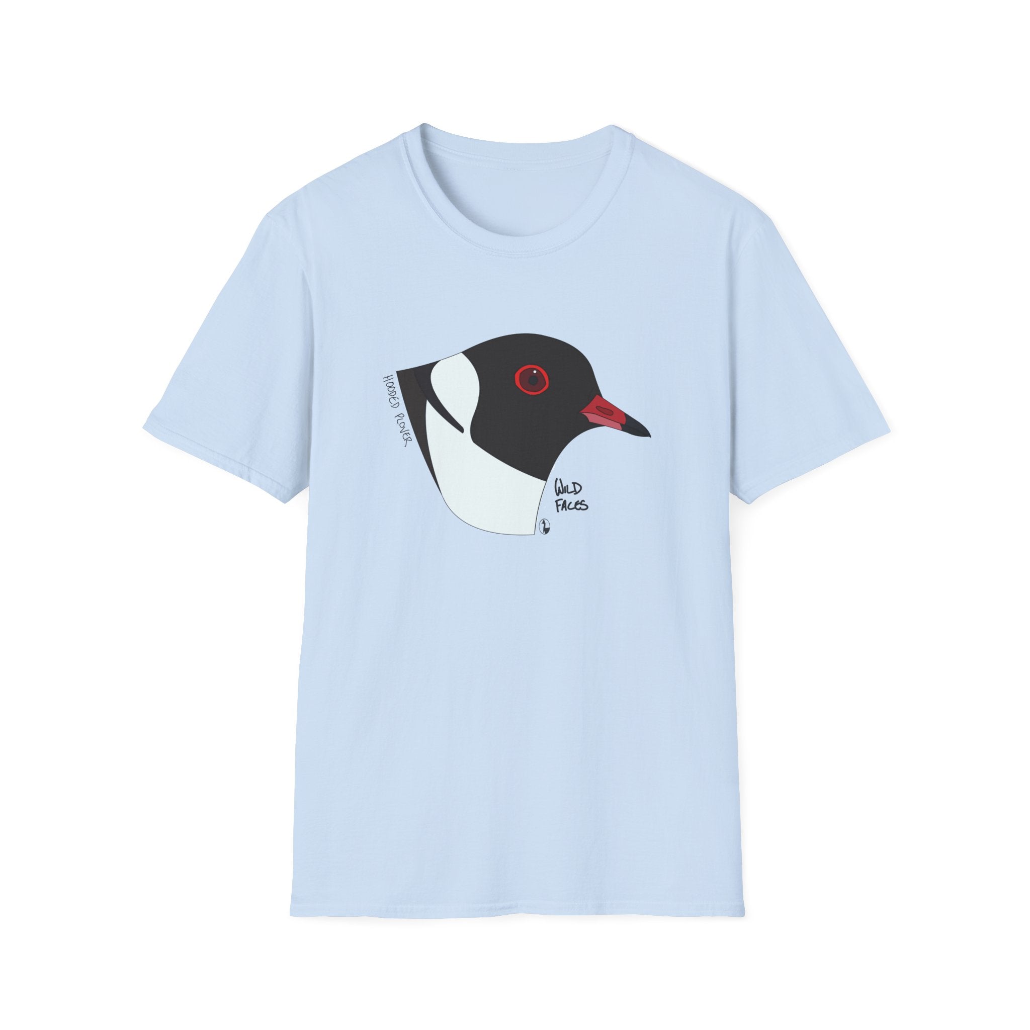 Hooded Plover Head- Unisex Softstyle T-Shirt Printify