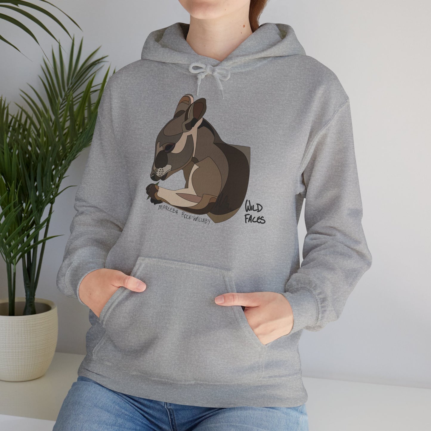 Mareeba Rock-wallaby | Unisex Heavy Blend™ Hooded Sweatshirt