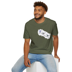 A trio of  Fairy-wrens (spendid, superb and lovely) - Small design - Unisex Softstyle T-Shirt Printify