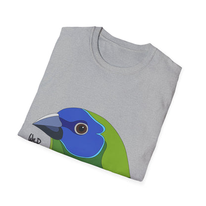 Blue-faced Parrotfinch - Unisex Softstyle T-Shirt Printify