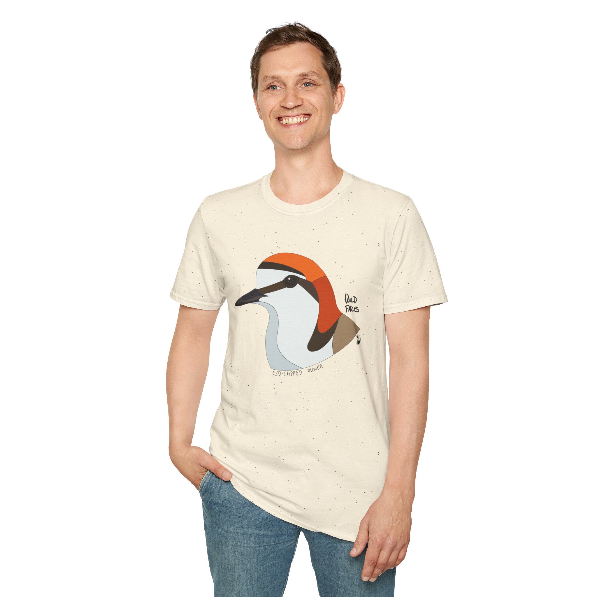 Red-capped Plover - Unisex Softstyle T-Shirt Printify