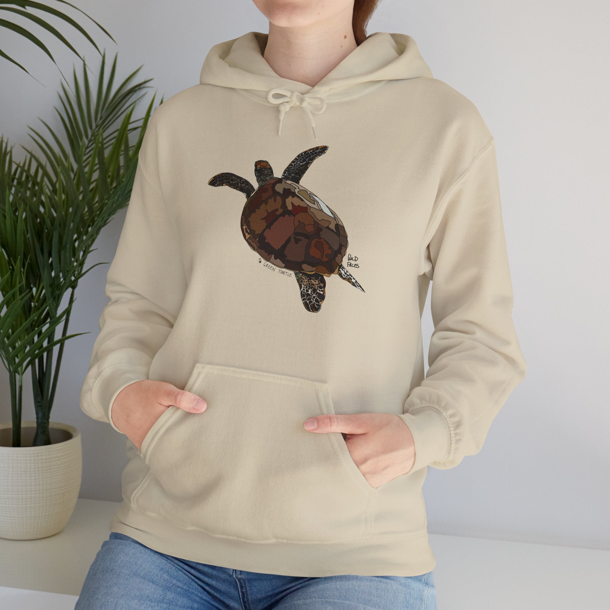 Green Turtle | Unisex Heavy Blend™ Hooded Sweatshirt Printify