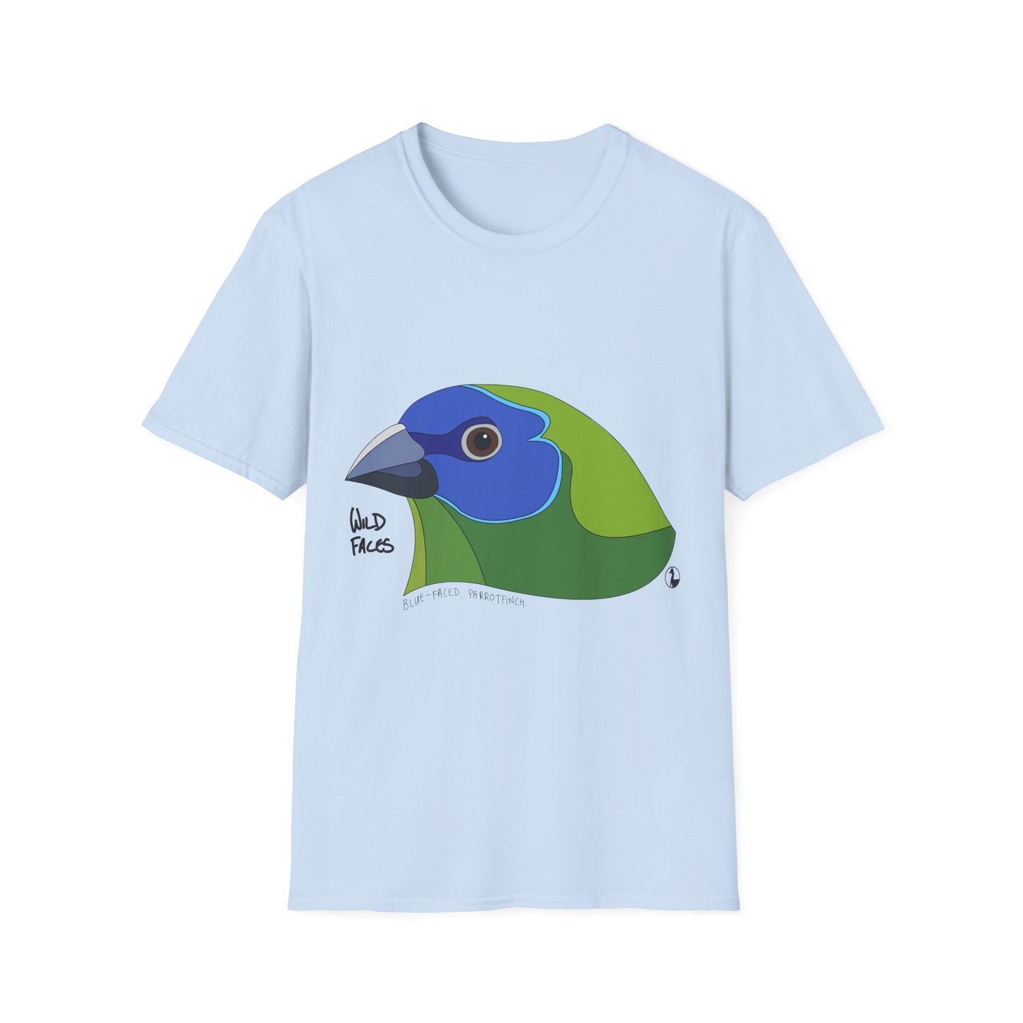 Blue-faced Parrotfinch - Unisex Softstyle T-Shirt Printify