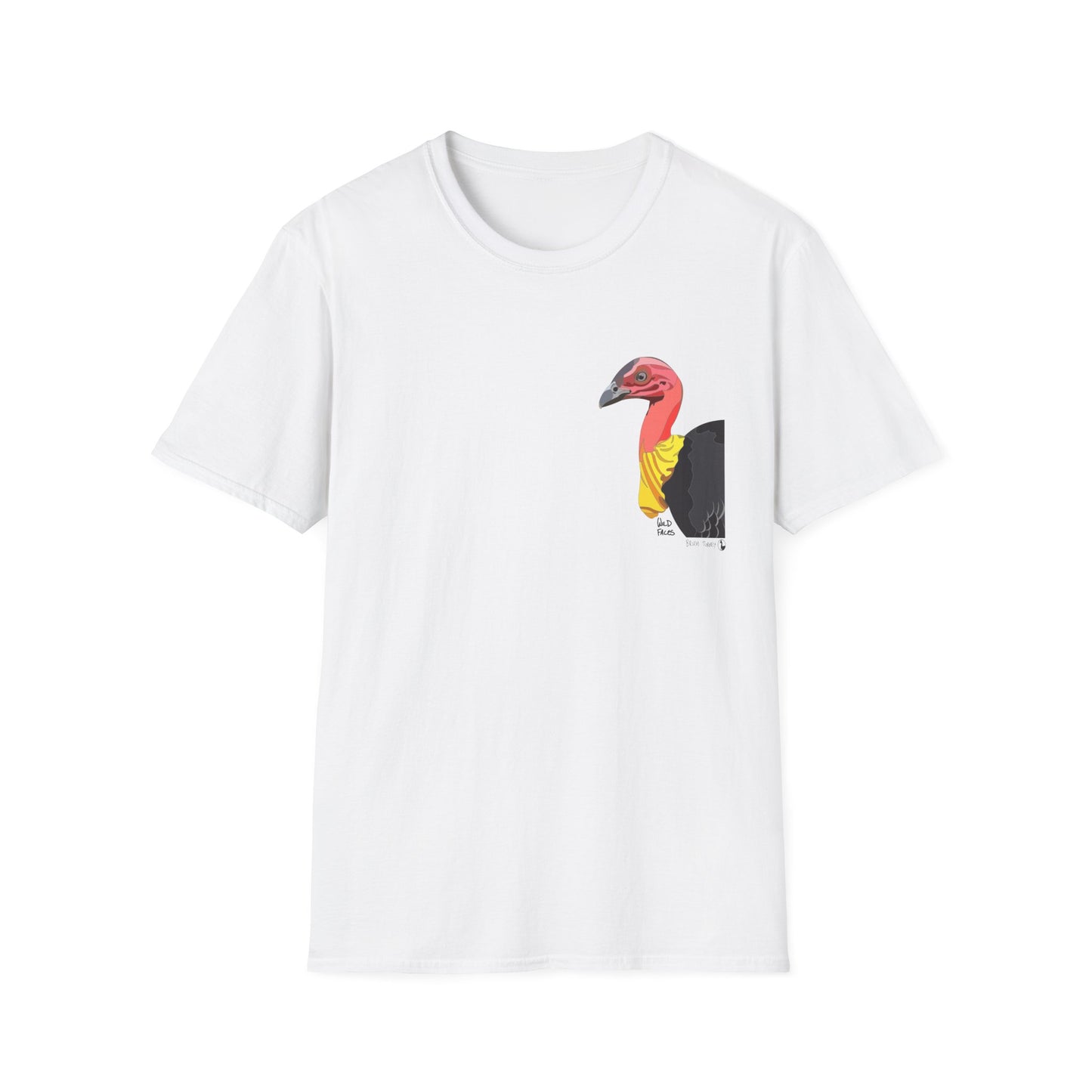 Australian Brushturkey - Small design - Unisex Softstyle T-Shirt