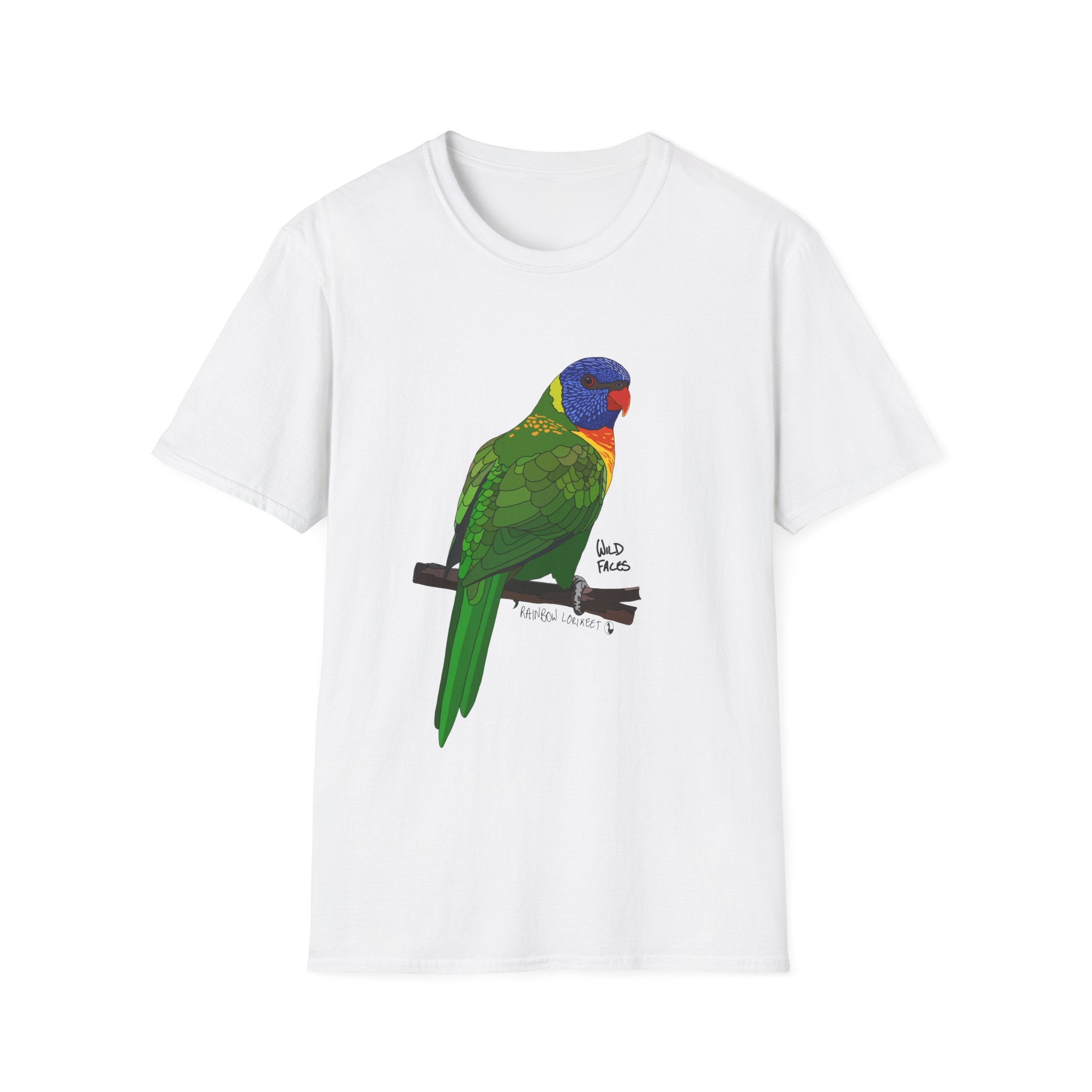 Rainbow Lorikeet - Unisex Softstyle T-Shirt