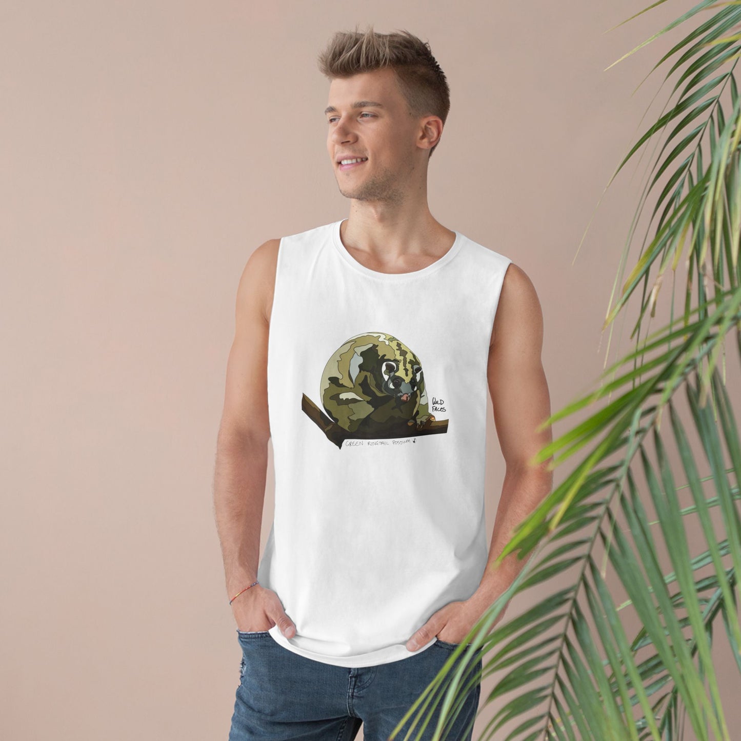 Green Ringtail Possum - Unisex Barnard Tank