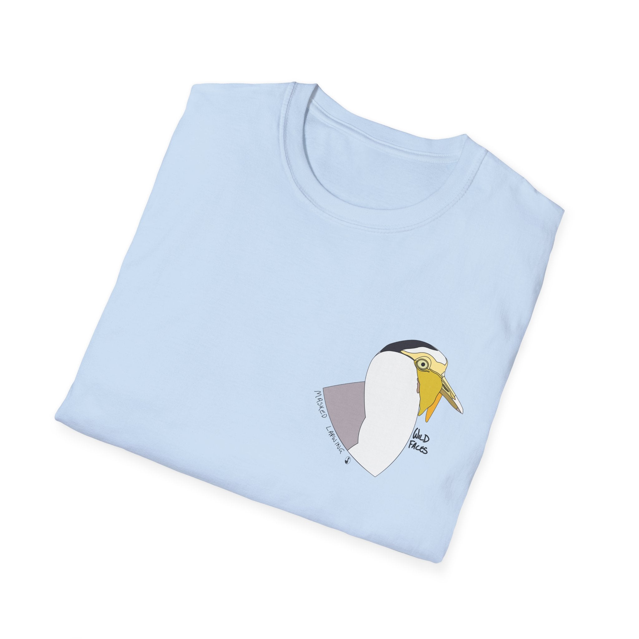 Masked Lapwing - Small design - Unisex Softstyle T-Shirt Printify