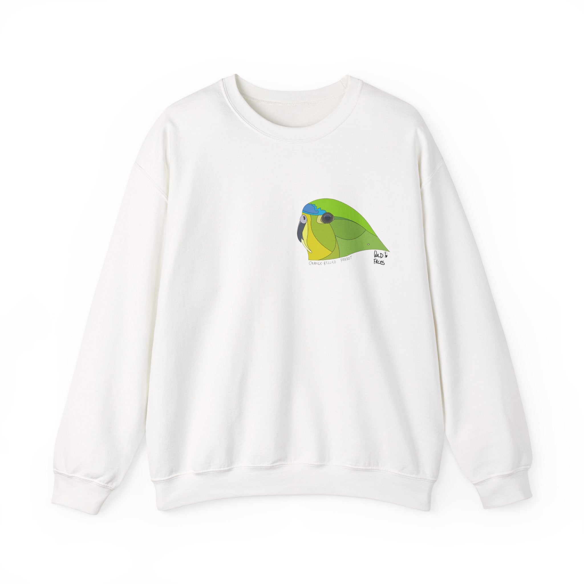 Orange-bellied Parrot Sweatshirt | Unisex Heavy Blend™ Crewneck Printify