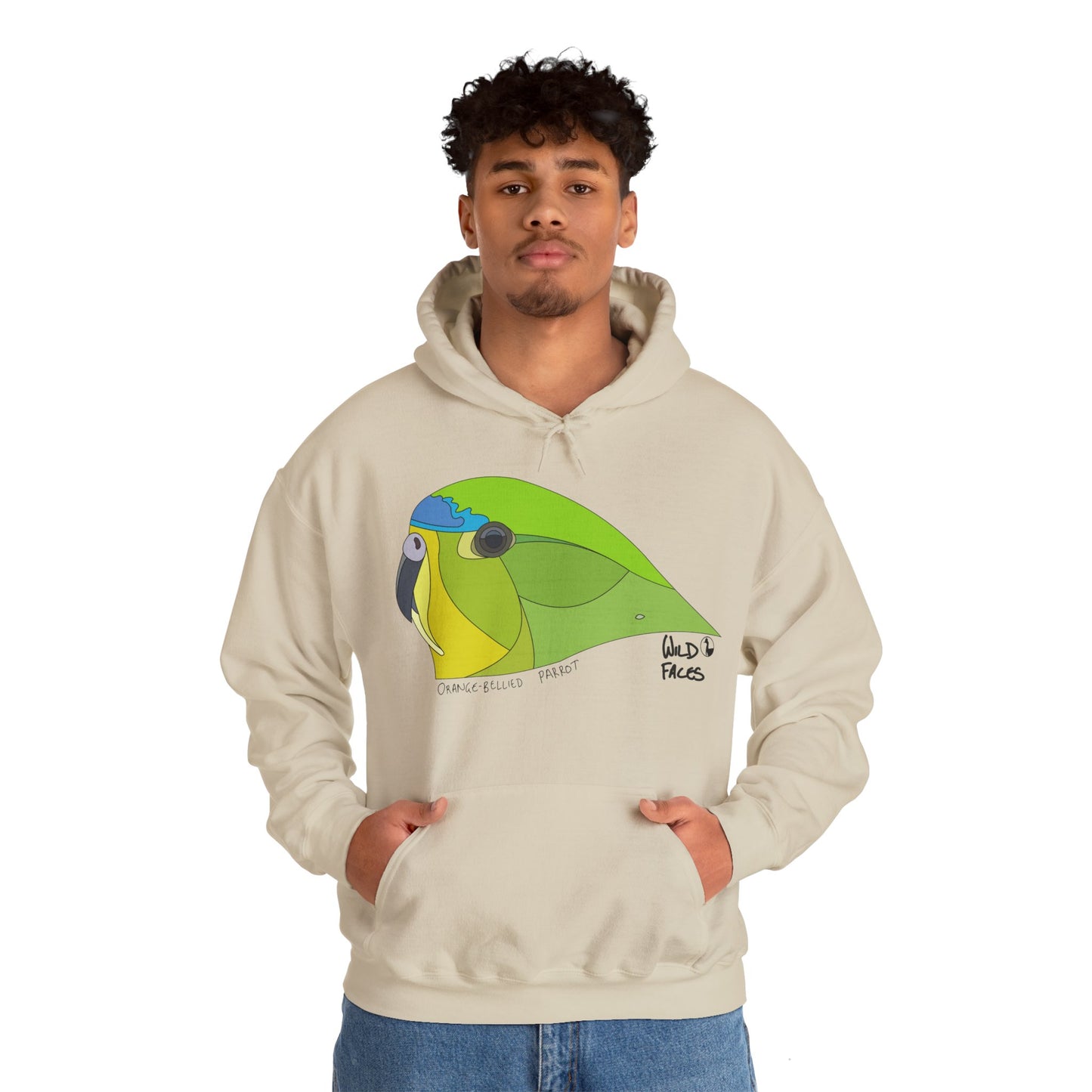 Orange-bellied Parrot | Unisex Heavy Blend™ Hooded Sweatshirt