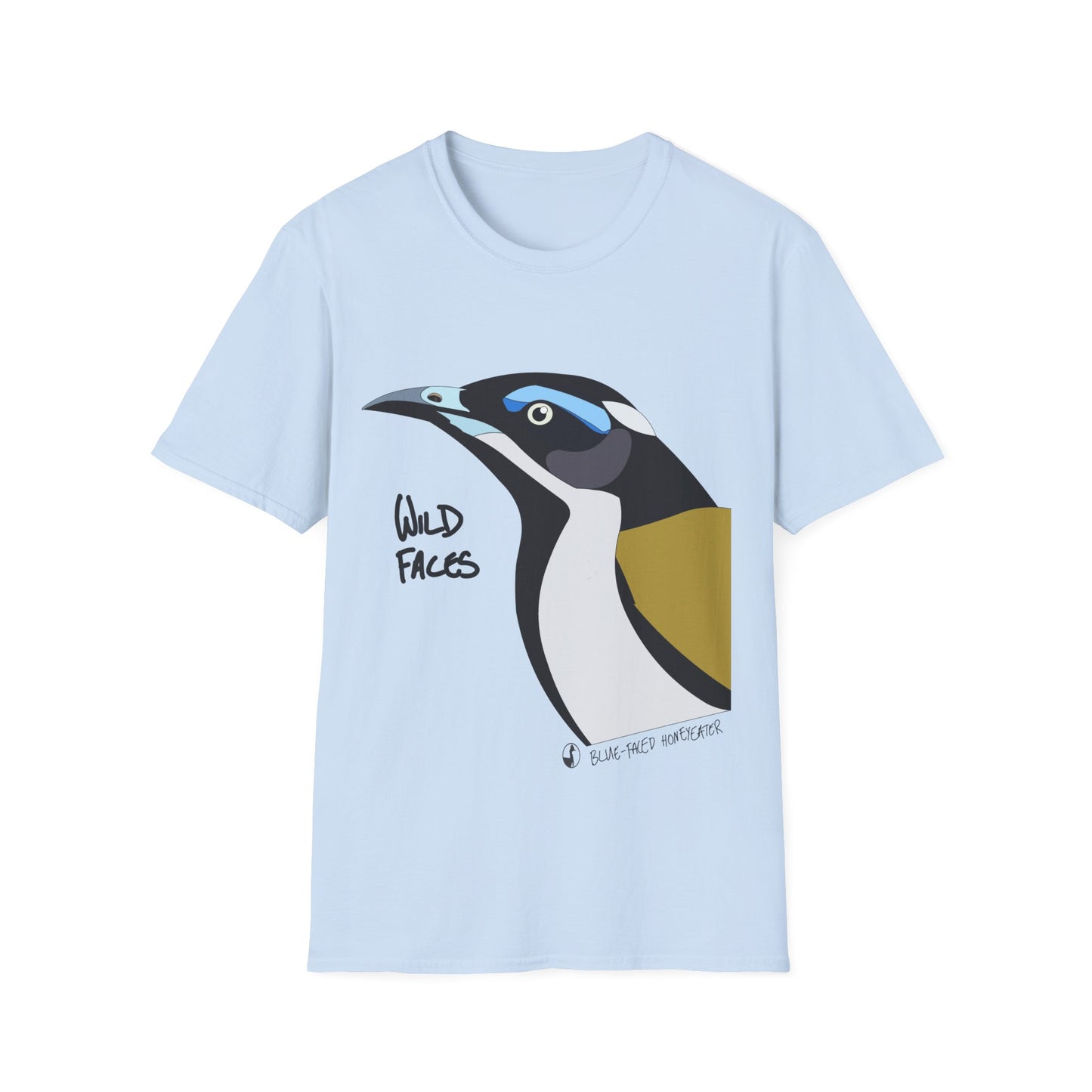 Blue-faced Honeyeater - Unisex Softstyle T-Shirt