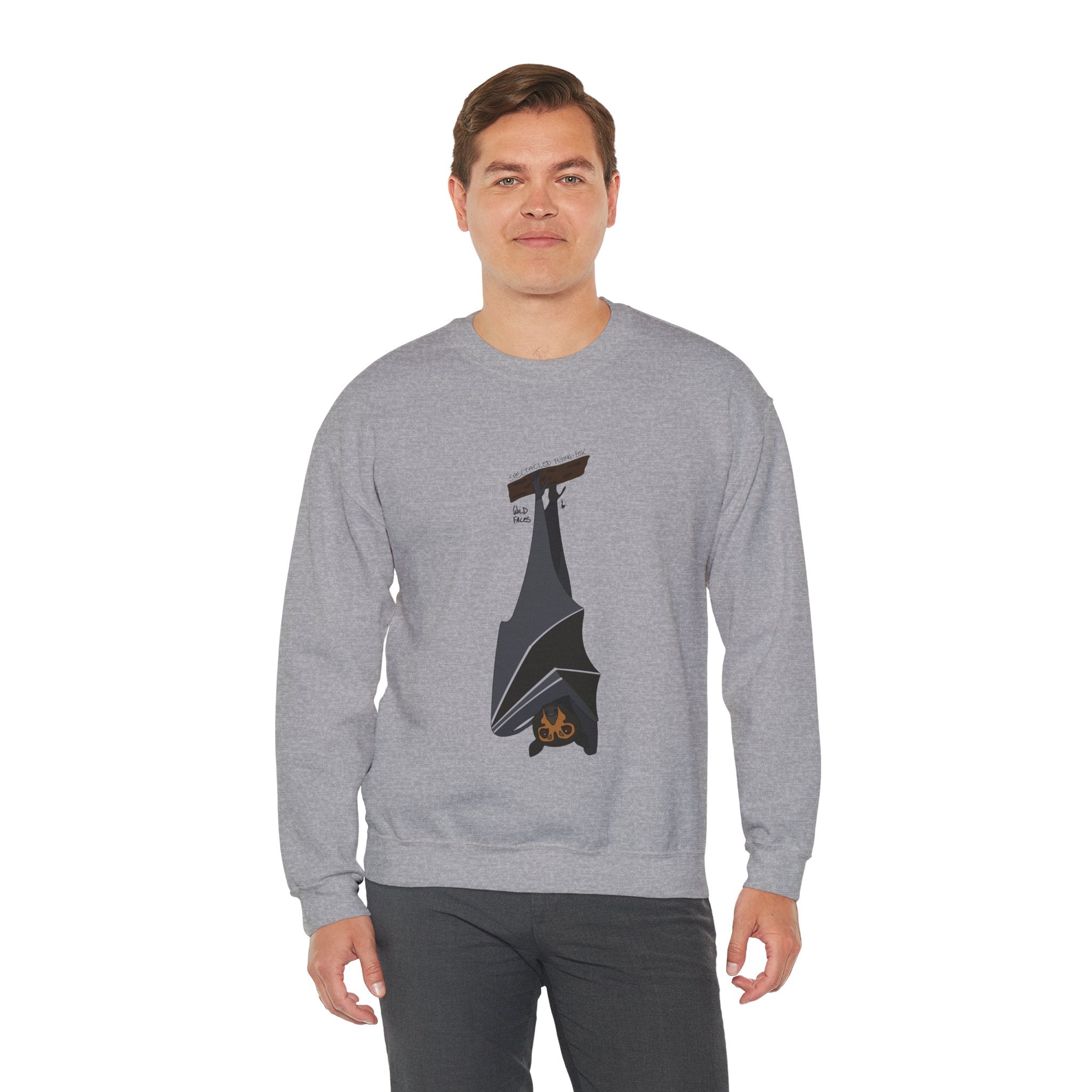 Spectacled Flying Fox Sweatshirt | Unisex Heavy Blend™ Crewneck Printify