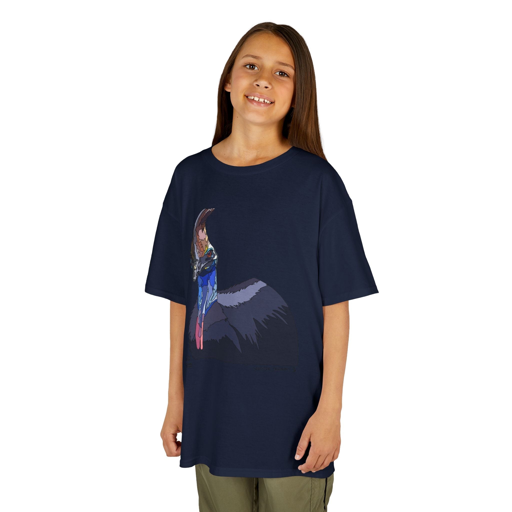 Southern Cassowary | Kids Heavy Cotton™ Tee Printify