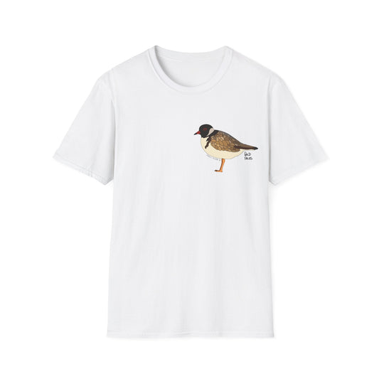 Hooded Plover - Small design - Unisex Softstyle T-Shirt Printify