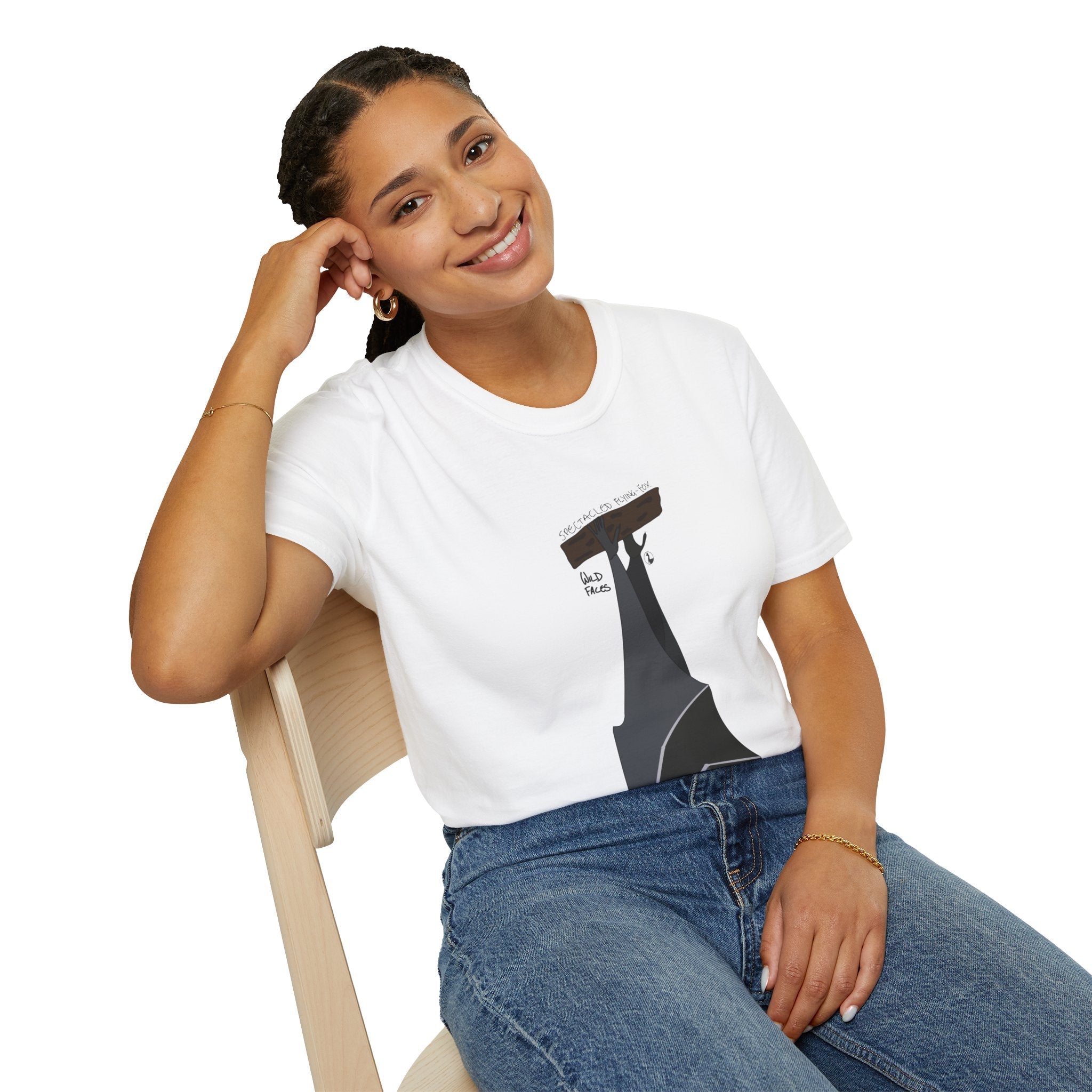 Spectacled Flying Fox - Unisex Softstyle T-Shirt Printify