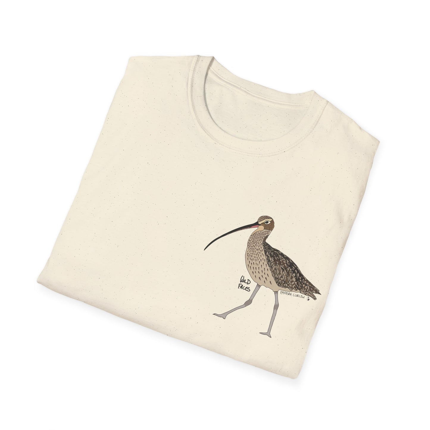 Eastern Curlew- Small design - Unisex Softstyle T-Shirt