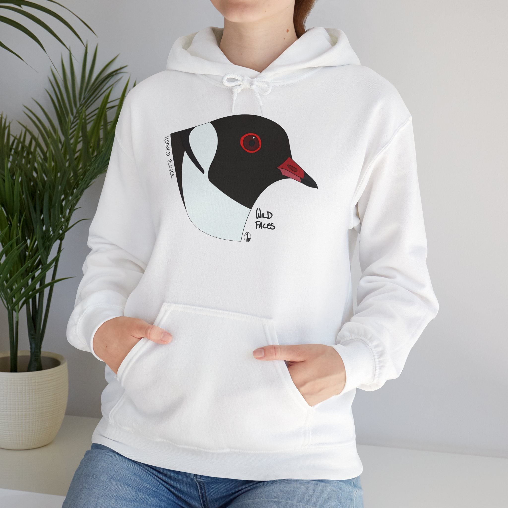Hooded Plover (head) | Unisex Heavy Blend™ Hooded Sweatshirt Printify