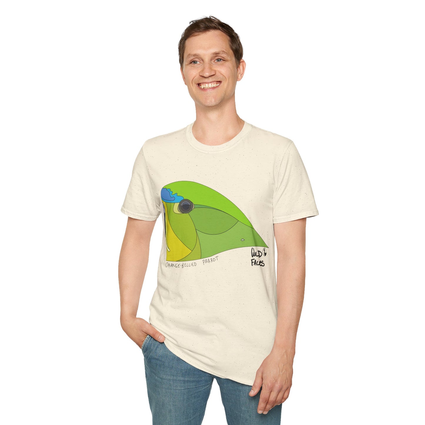 Orange-bellied Parrot - Unisex Softstyle T-Shirt