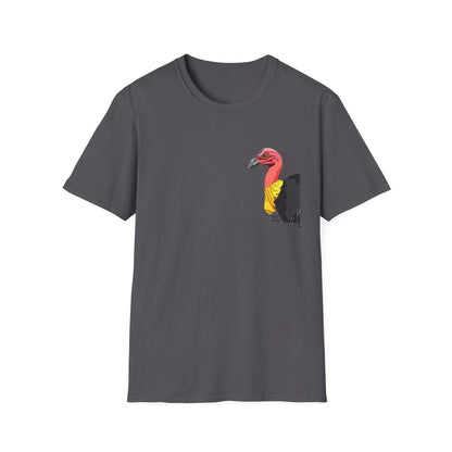 Australian Brushturkey - Small design - Unisex Softstyle T-Shirt