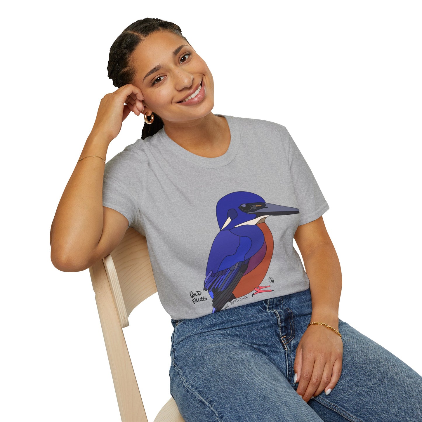 Azure Kingfisher - Unisex Softstyle T-Shirt