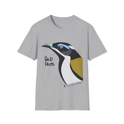 Blue-faced Honeyeater - Unisex Softstyle T-Shirt