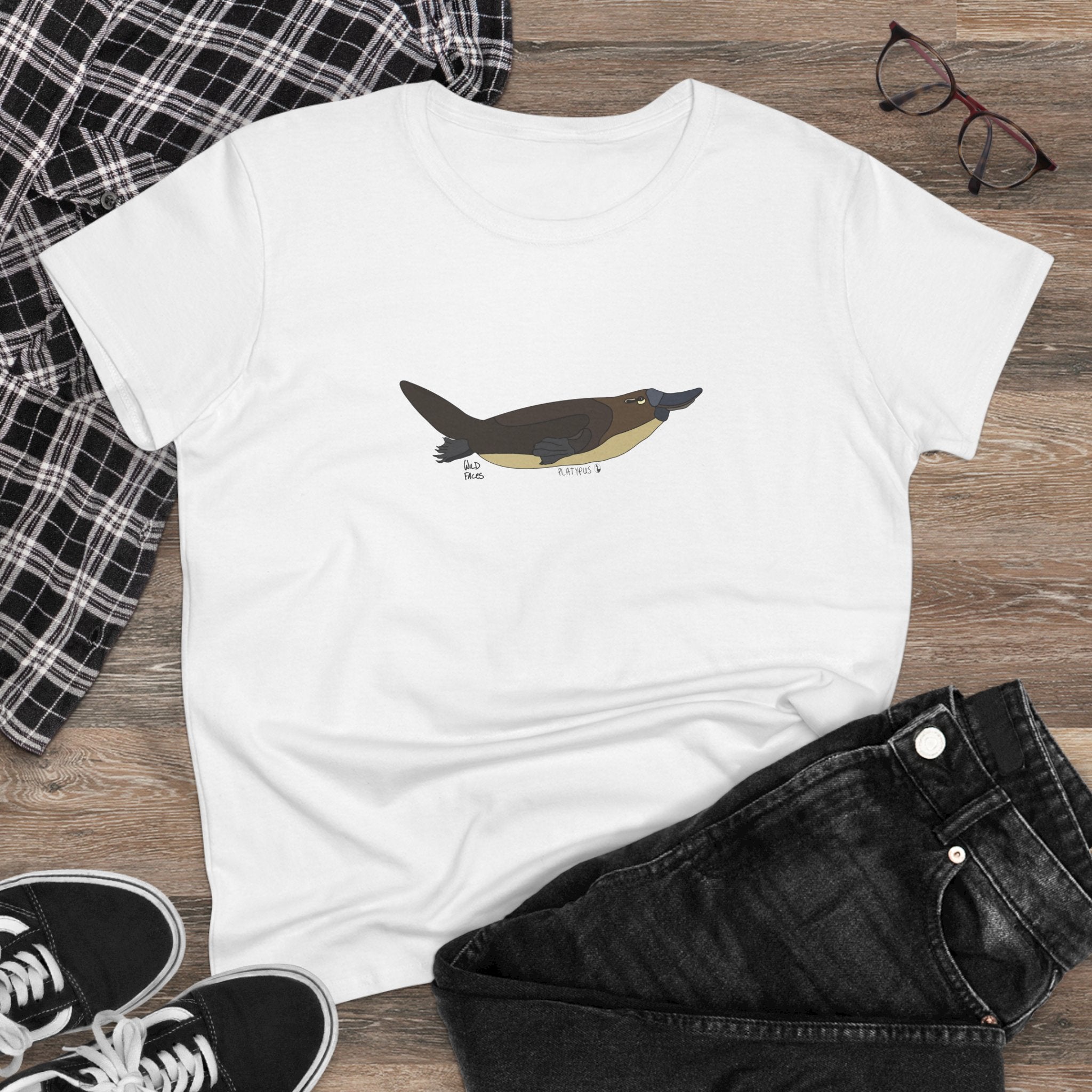 Platypus - Women's Midweight Cotton Tee Printify
