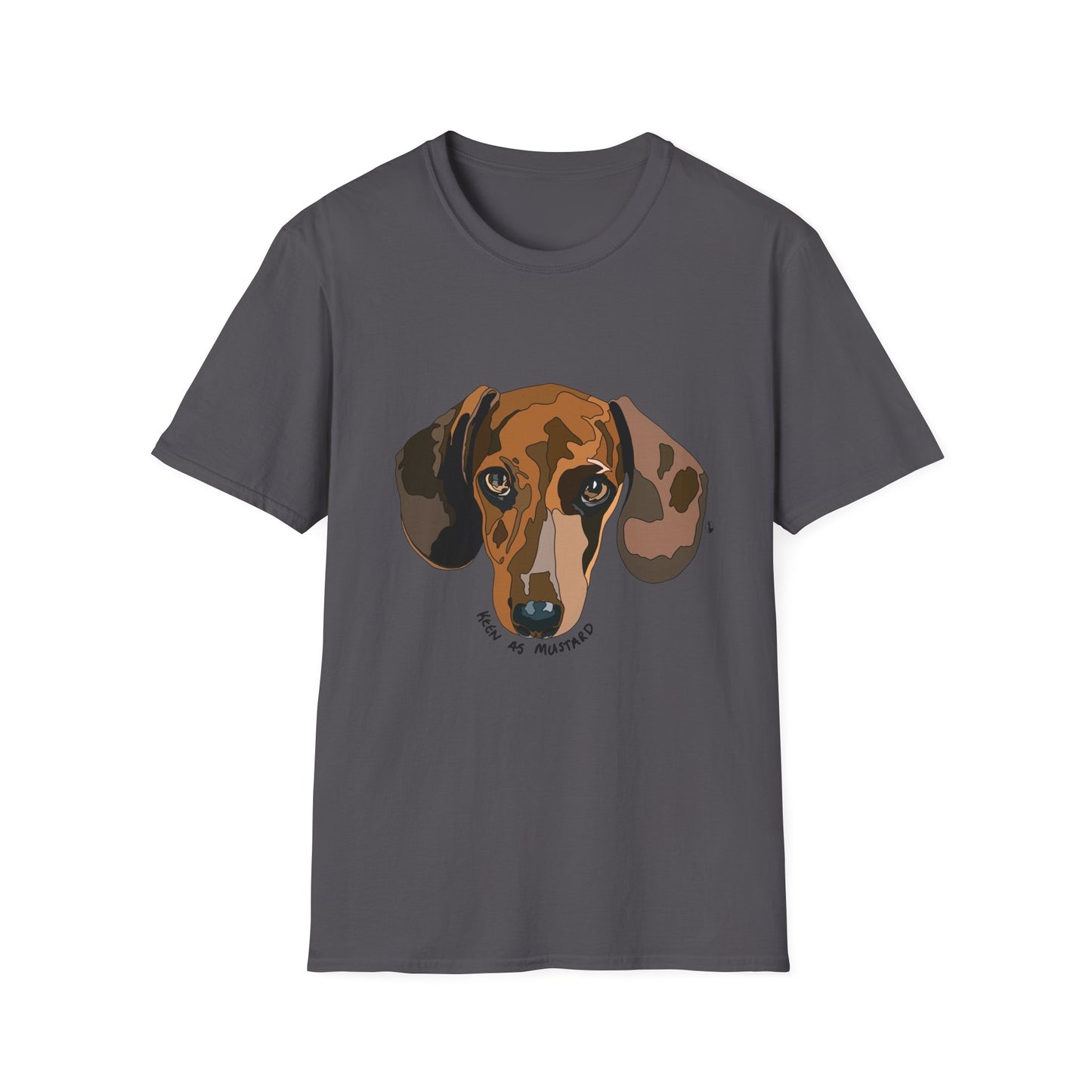 Dachshund (Keen as mustard) - Unisex Softstyle T-Shirt