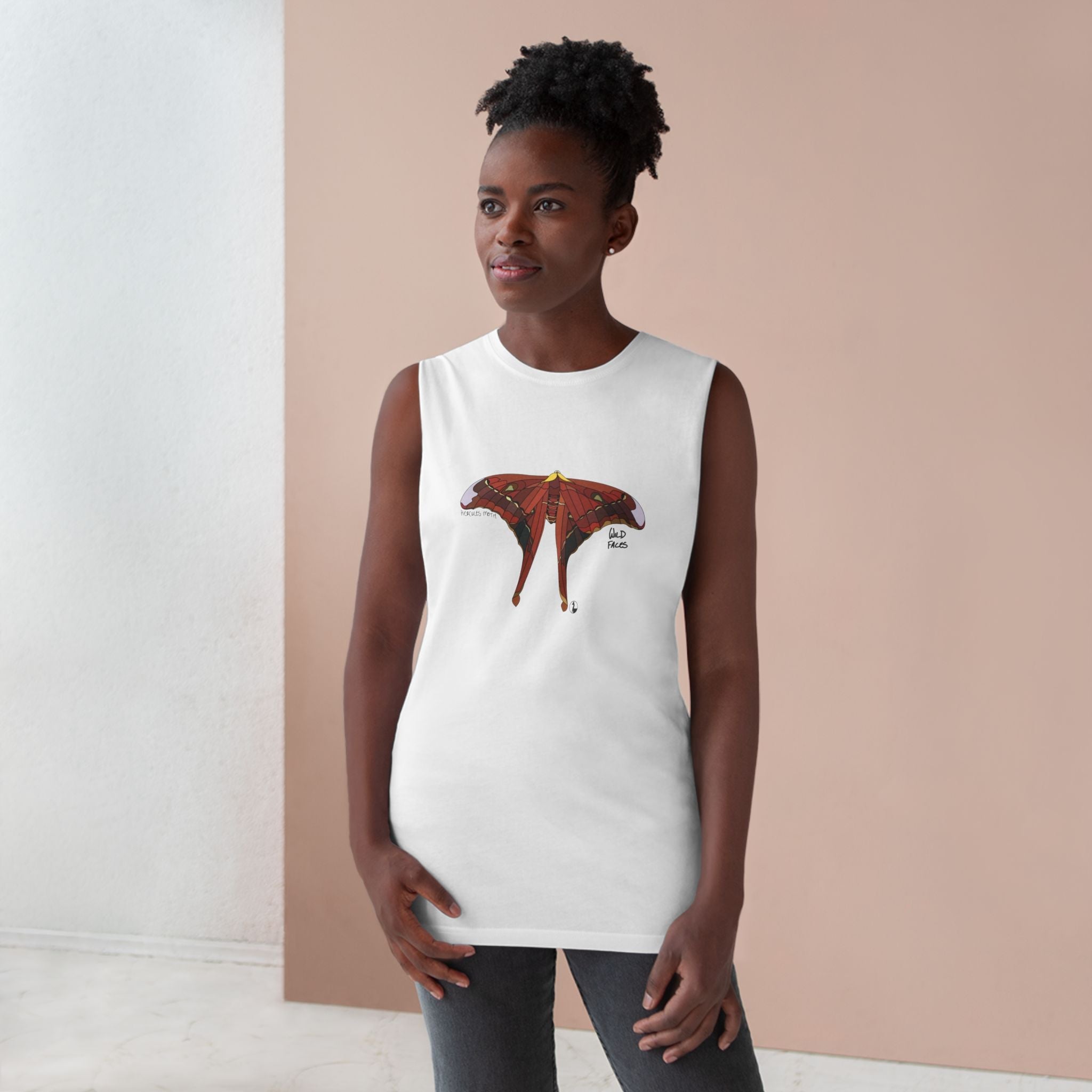 Hercules Moth - Unisex Barnard Tank Printify
