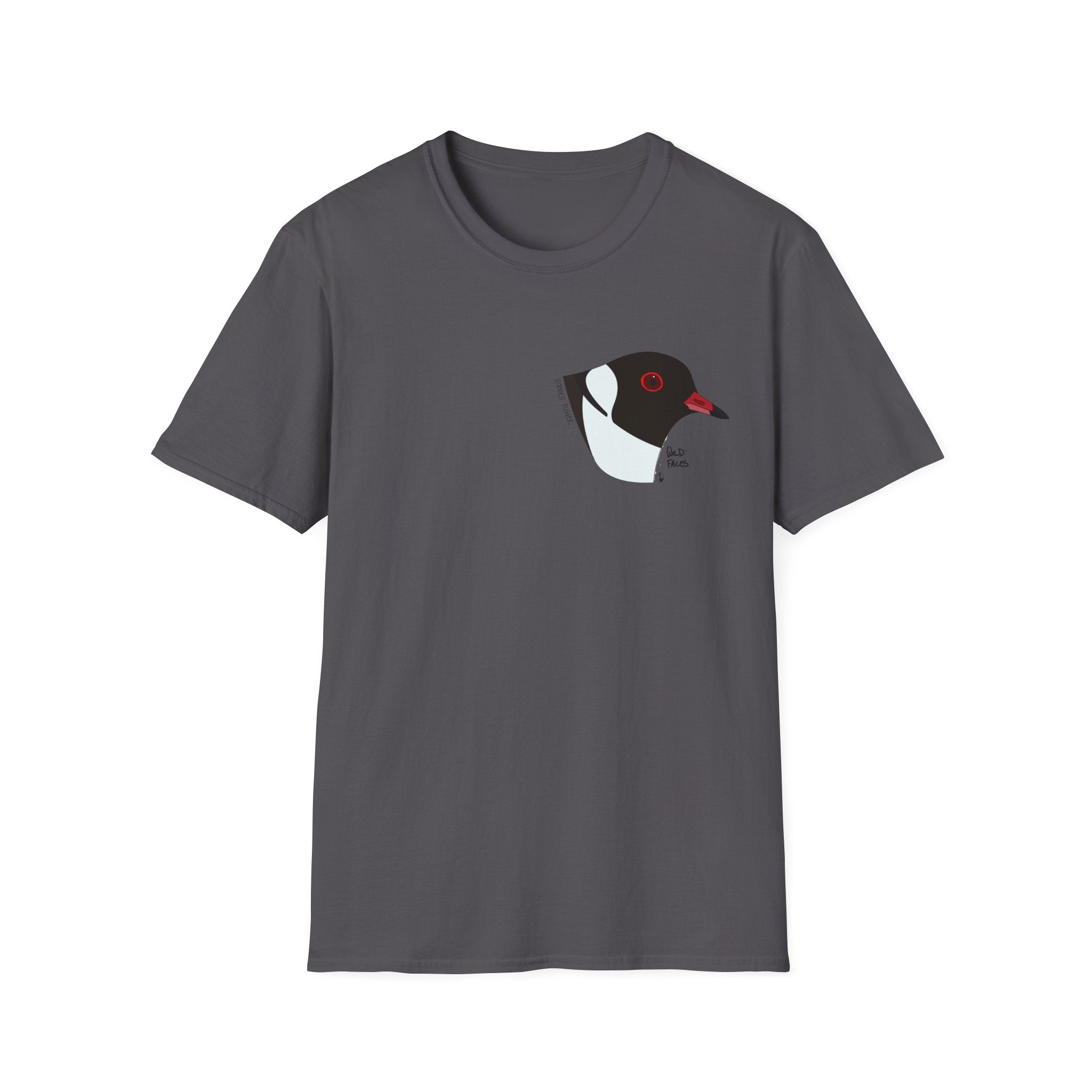 Hooded Plover Head-Small design- Unisex Softstyle T-Shirt Printify