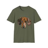 Dachshund (Keen as mustard) - Unisex Softstyle T-Shirt