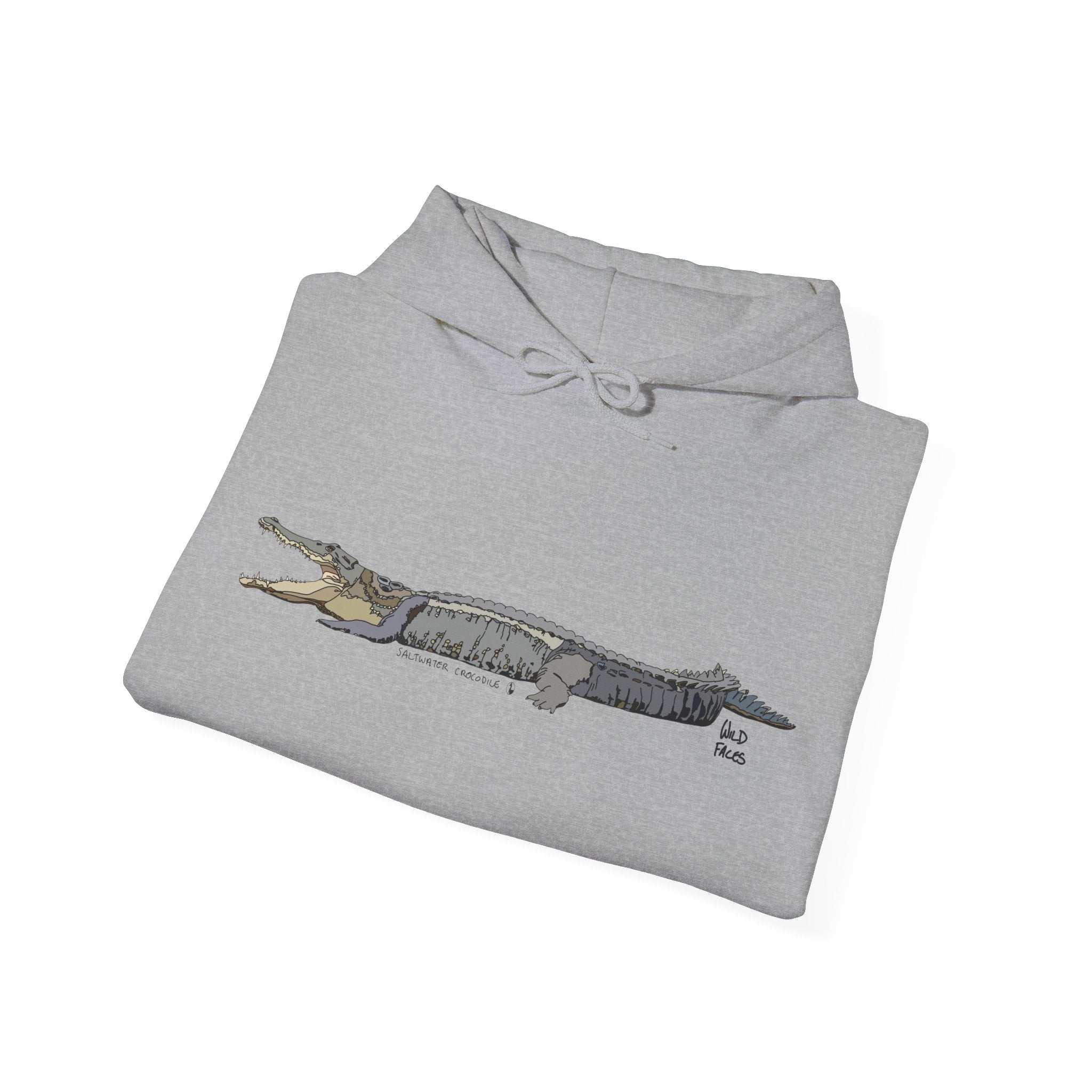 Saltwater Crocodile | Unisex Heavy Blend™ Hooded Sweatshirt Printify