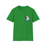 Forest Kingfisher (flying) - Small design - Unisex Softstyle T-Shirt