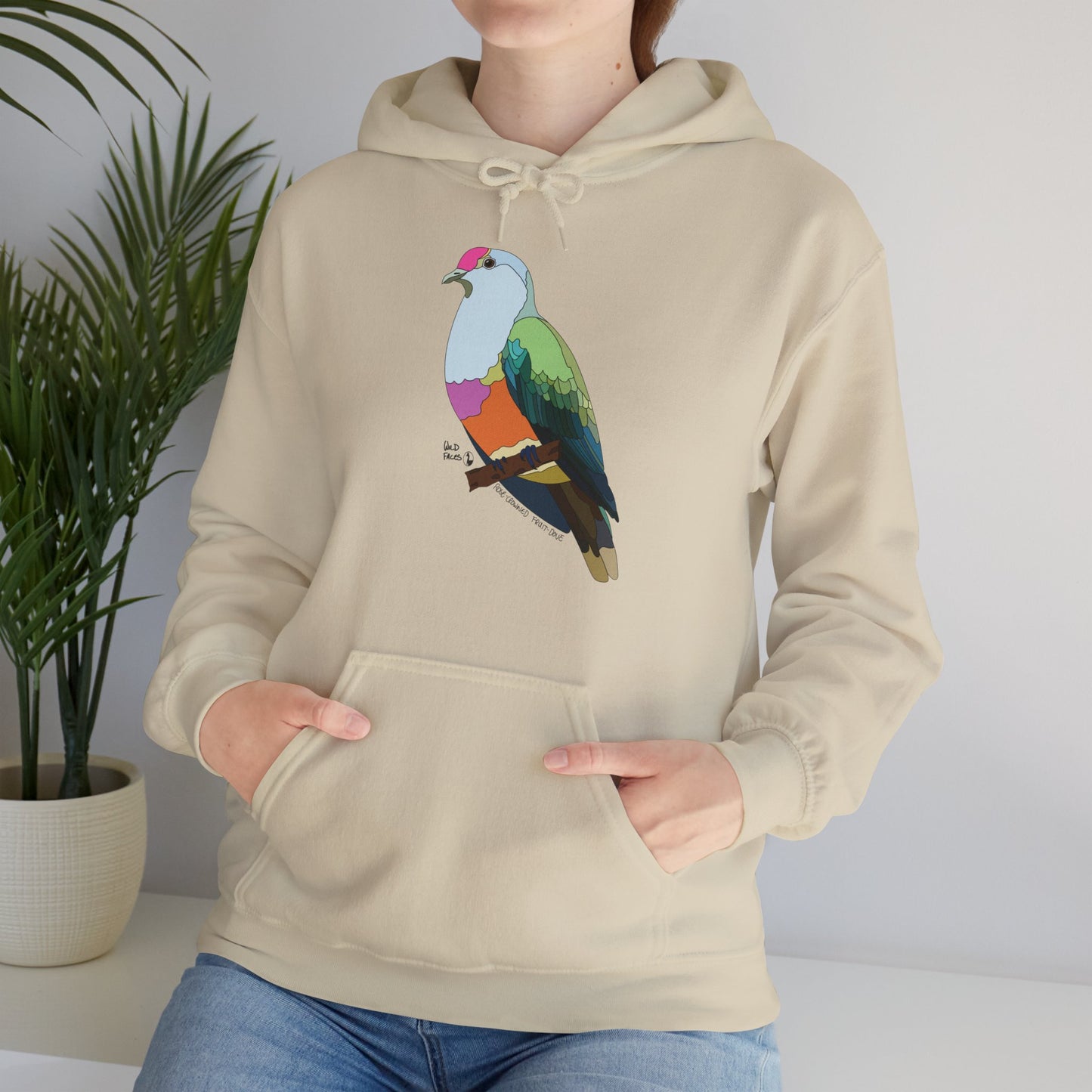 Rose-crowned Fruit Dove | Unisex Heavy Blend™ Hooded Sweatshirt