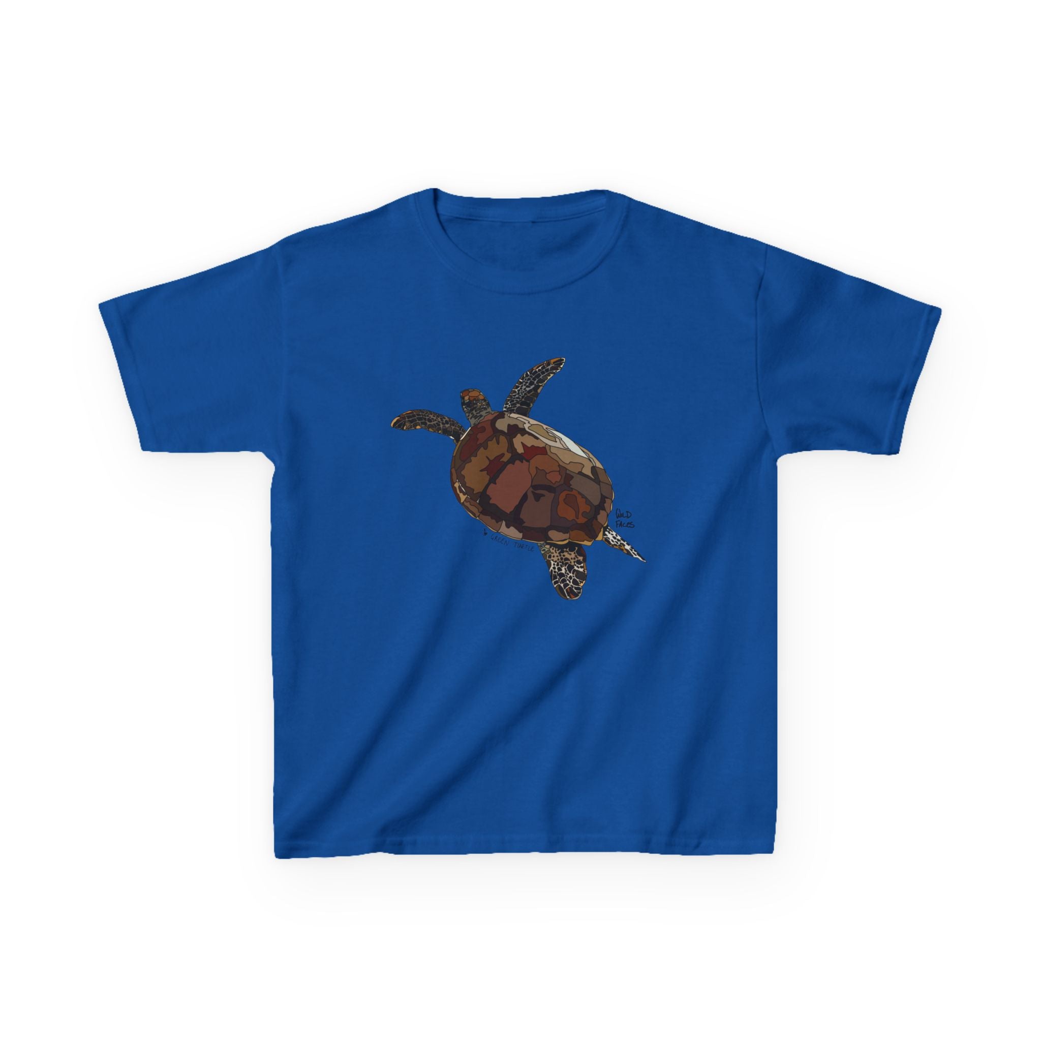 Green Turtle | Kids Heavy Cotton™ Tee Printify