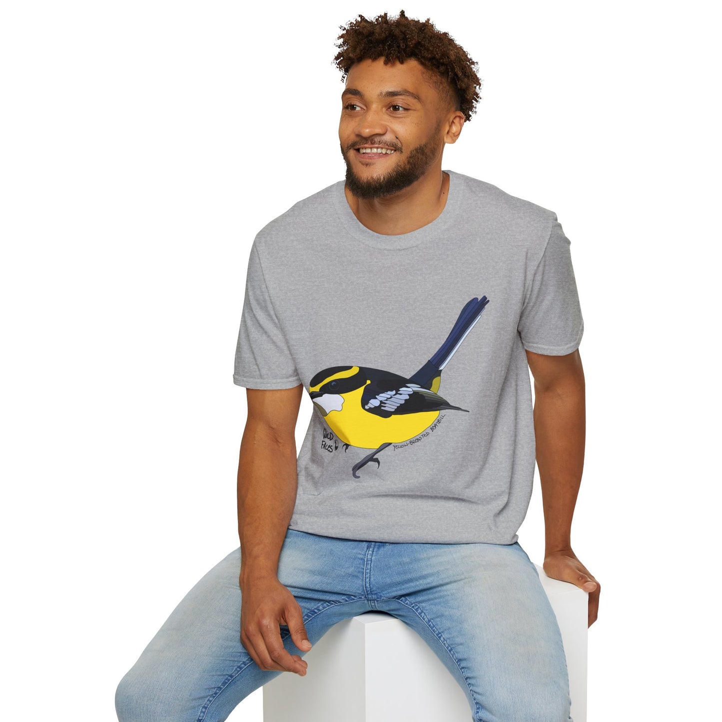 Yellow-breasted Boatbill - Unisex Softstyle T-Shirt