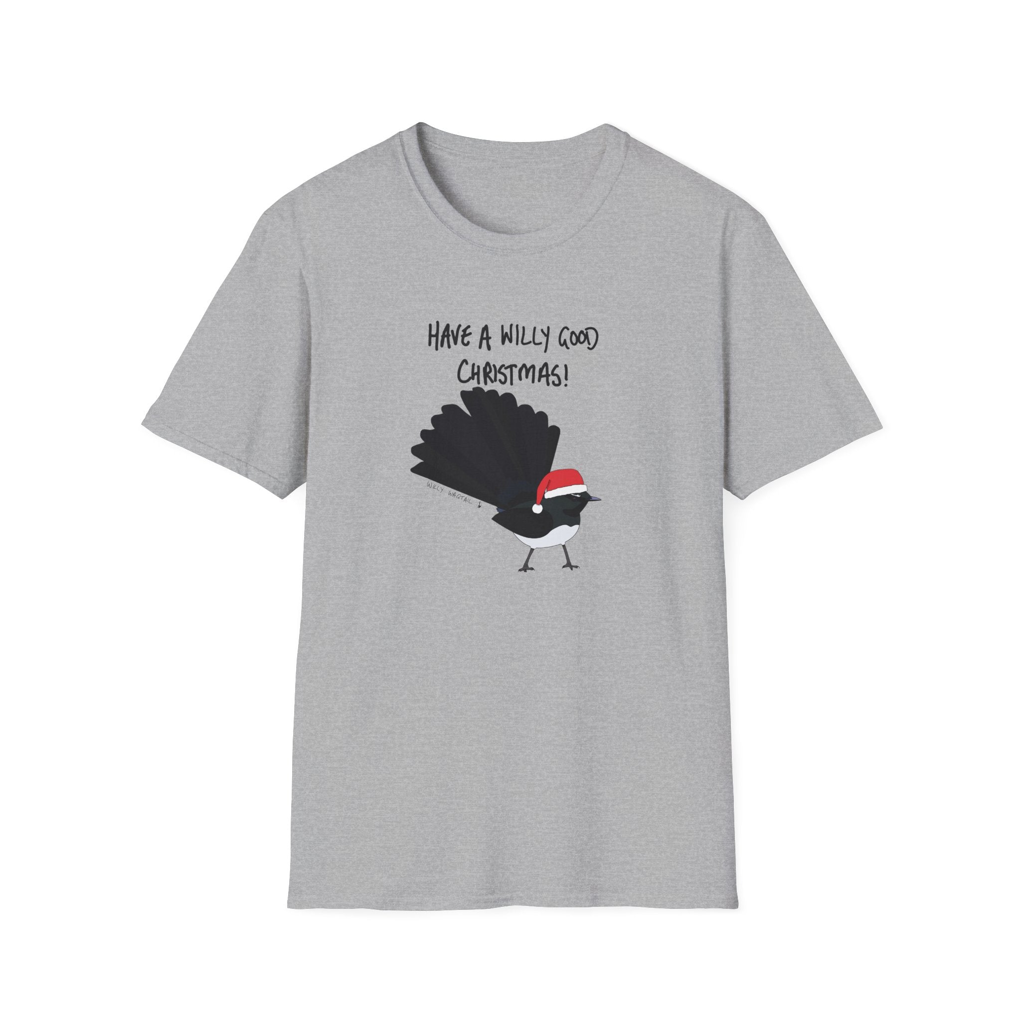 Christmas Willy Wagtail - Unisex Softstyle T-Shirt