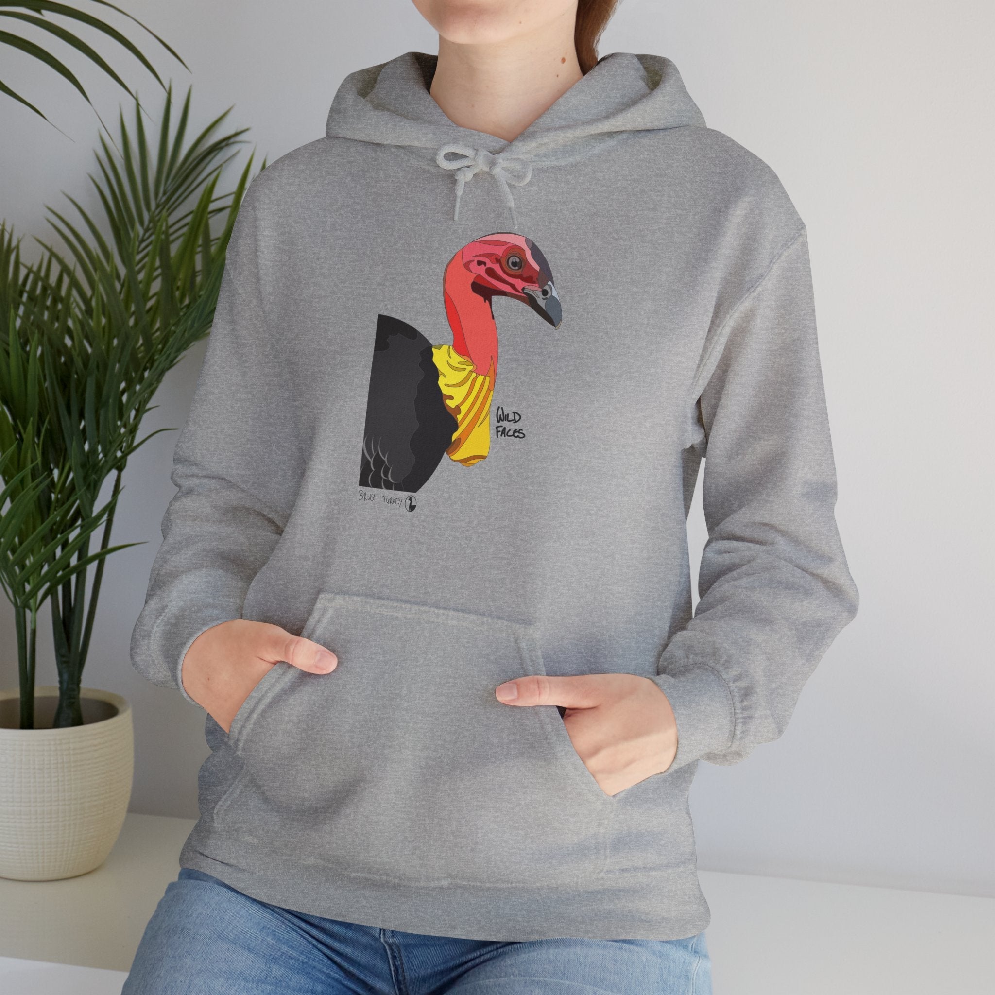 Australian Brush-turkey | Unisex Heavy Blend™ Hooded Sweatshirt Printify