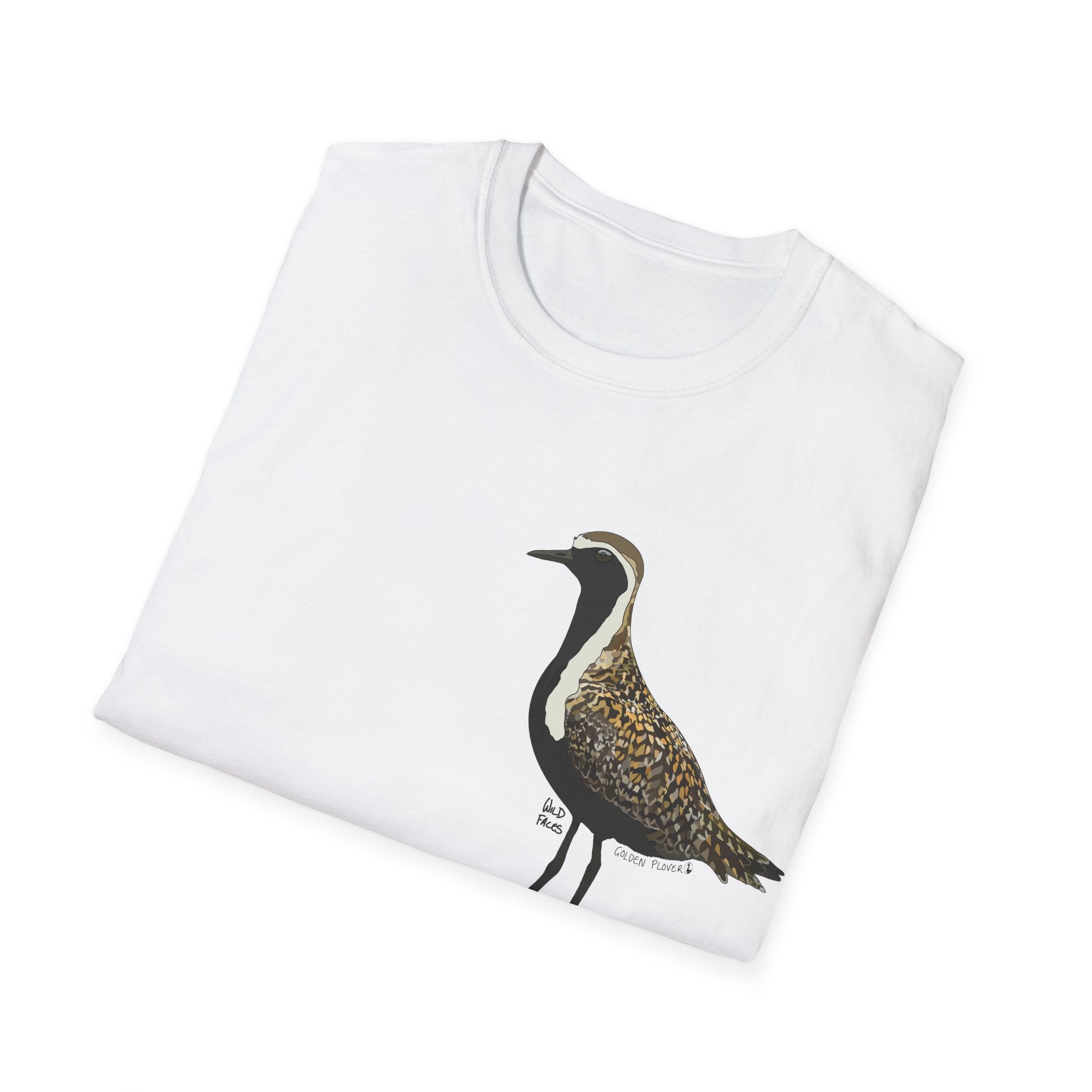 Golden Plover - Small design - Unisex Softstyle T-Shirt Printify