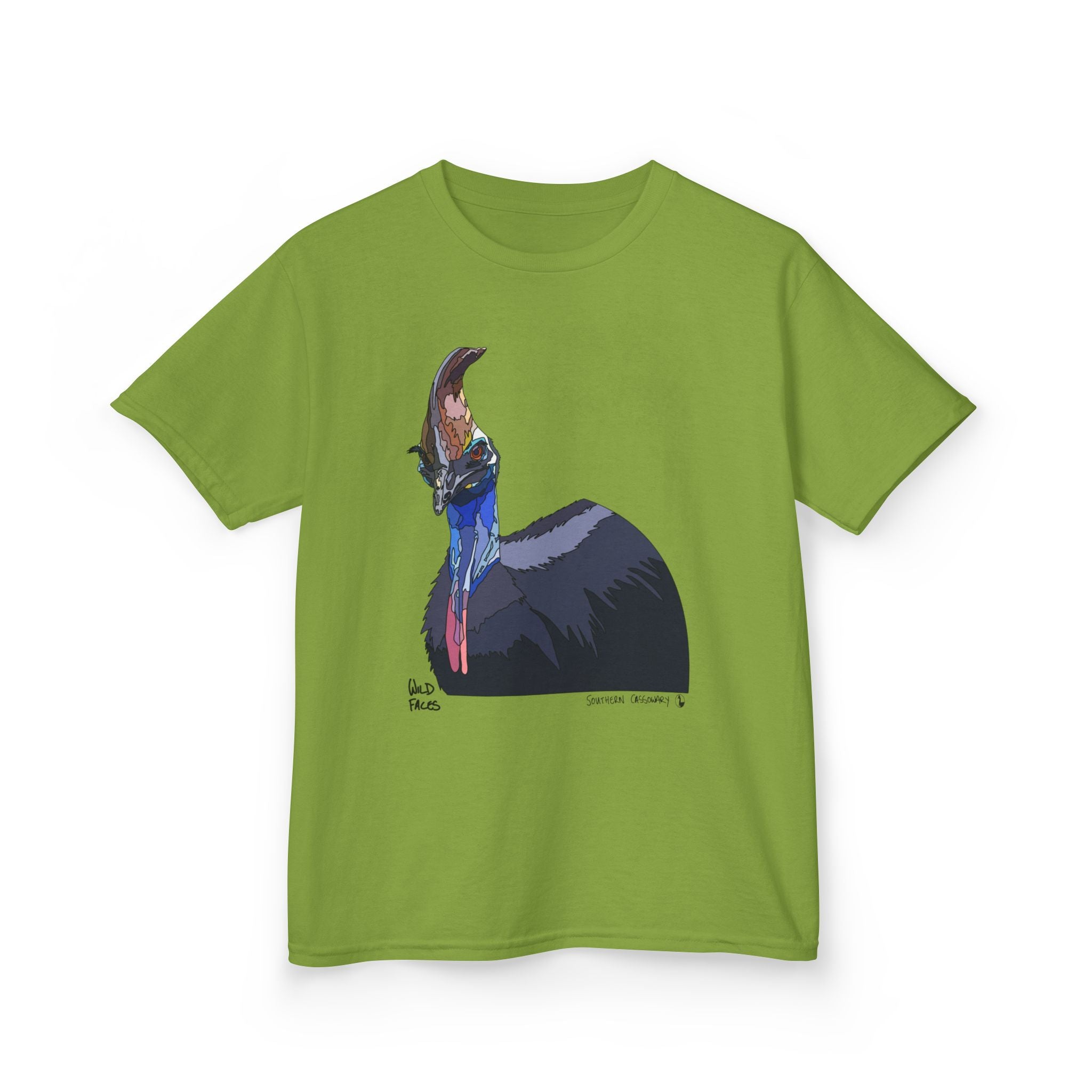 Southern Cassowary | Kids Heavy Cotton™ Tee Printify