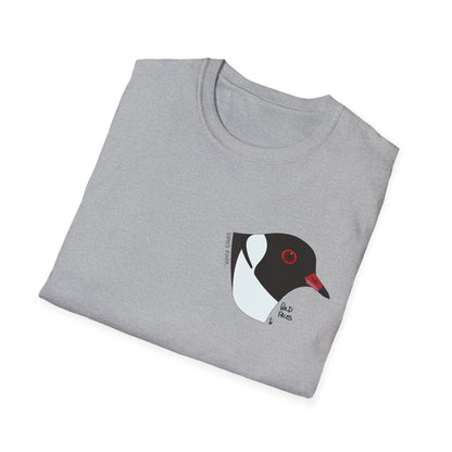 Hooded Plover Head-Small design- Unisex Softstyle T-Shirt