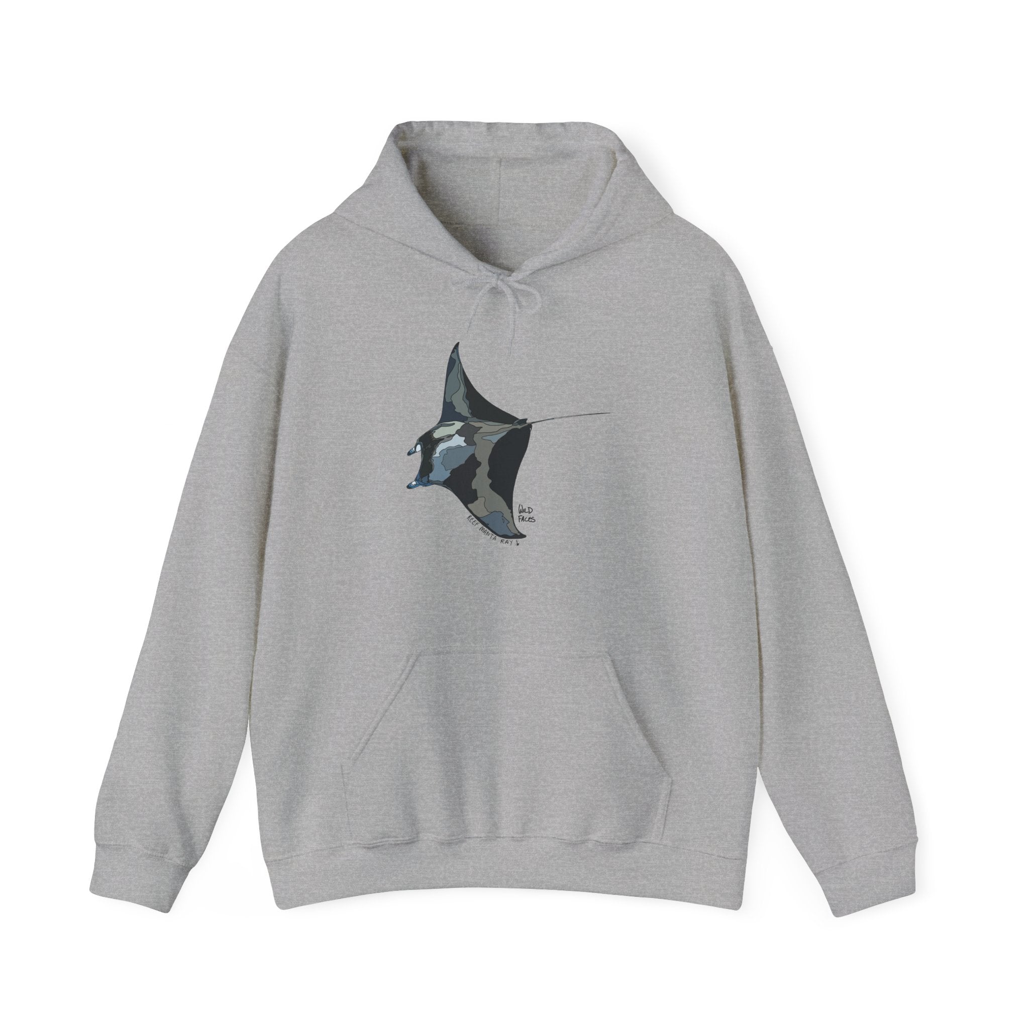 Reef Manta Ray | Unisex Heavy Blend™ Hooded Sweatshirt Printify