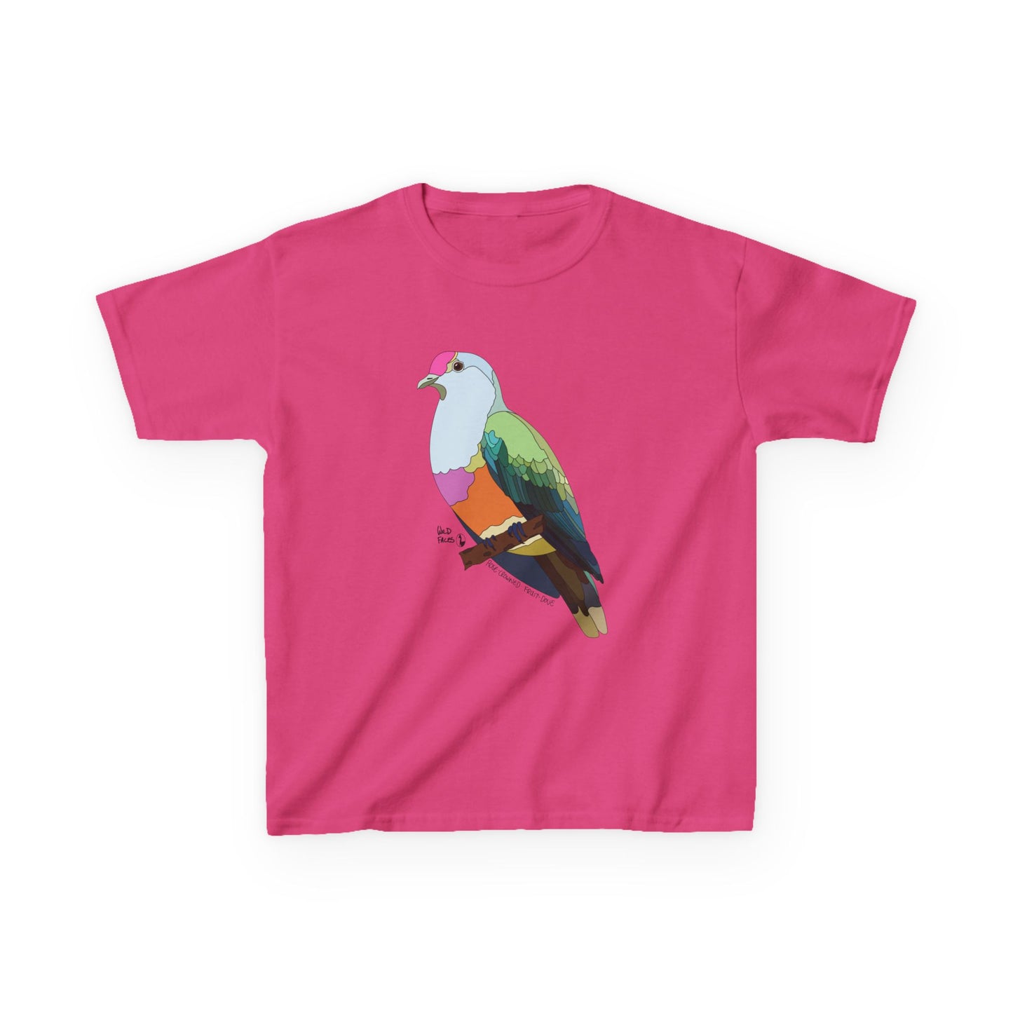 Rose-crowned Fruit Dove | Kids Heavy Cotton™ Tee