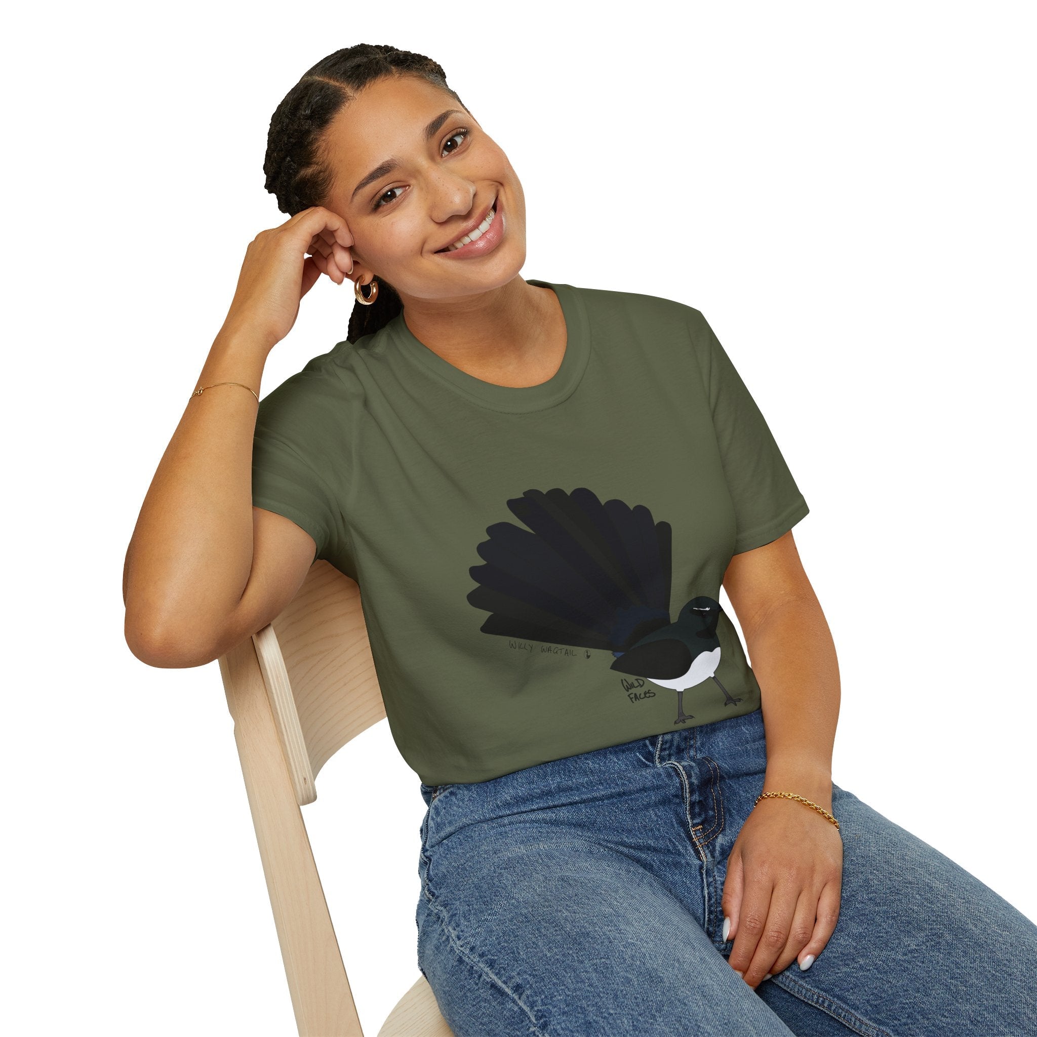 Willy Wagtail - Unisex Softstyle T-Shirt Printify