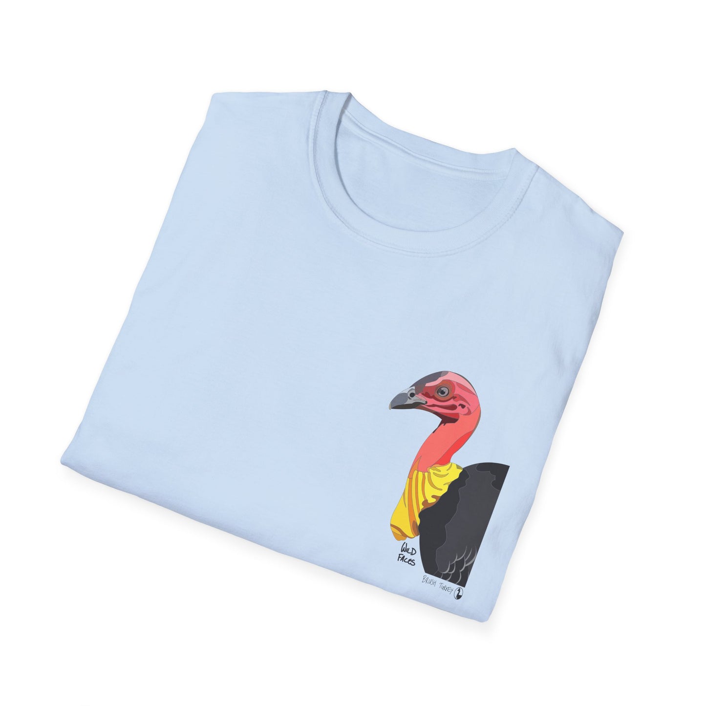 Australian Brushturkey - Small design - Unisex Softstyle T-Shirt