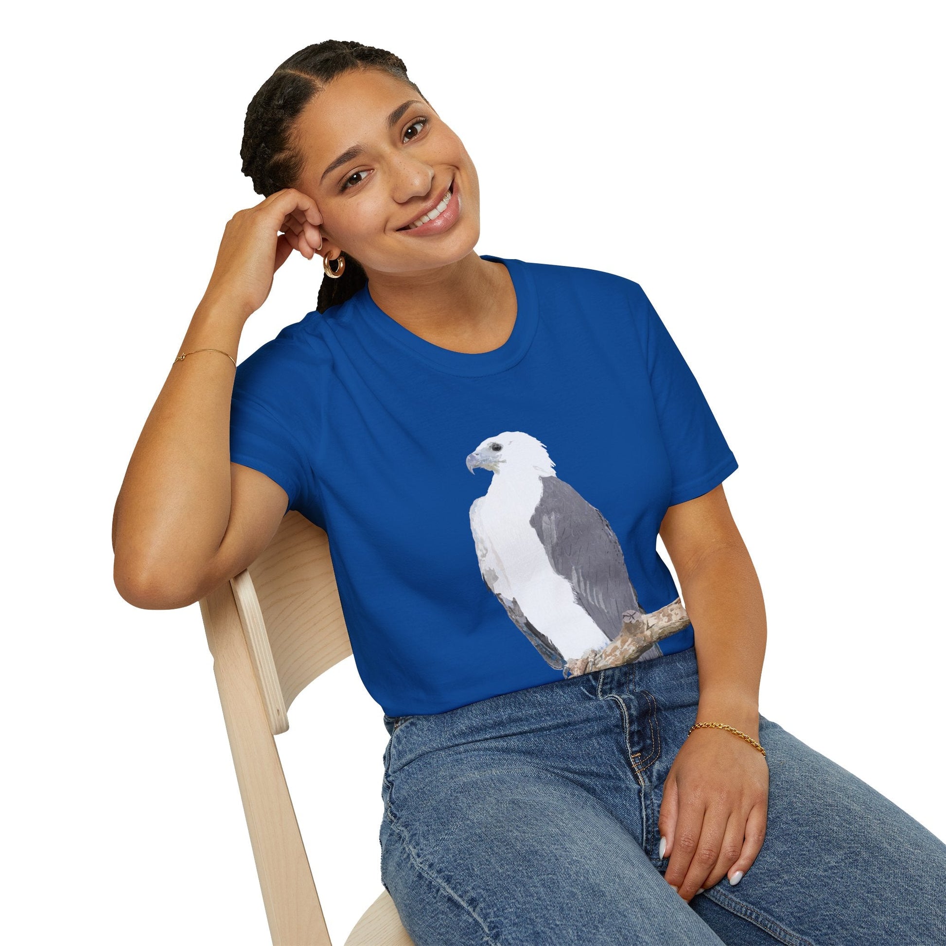 White-bellied Sea Eagle - Unisex Softstyle T-Shirt Printify