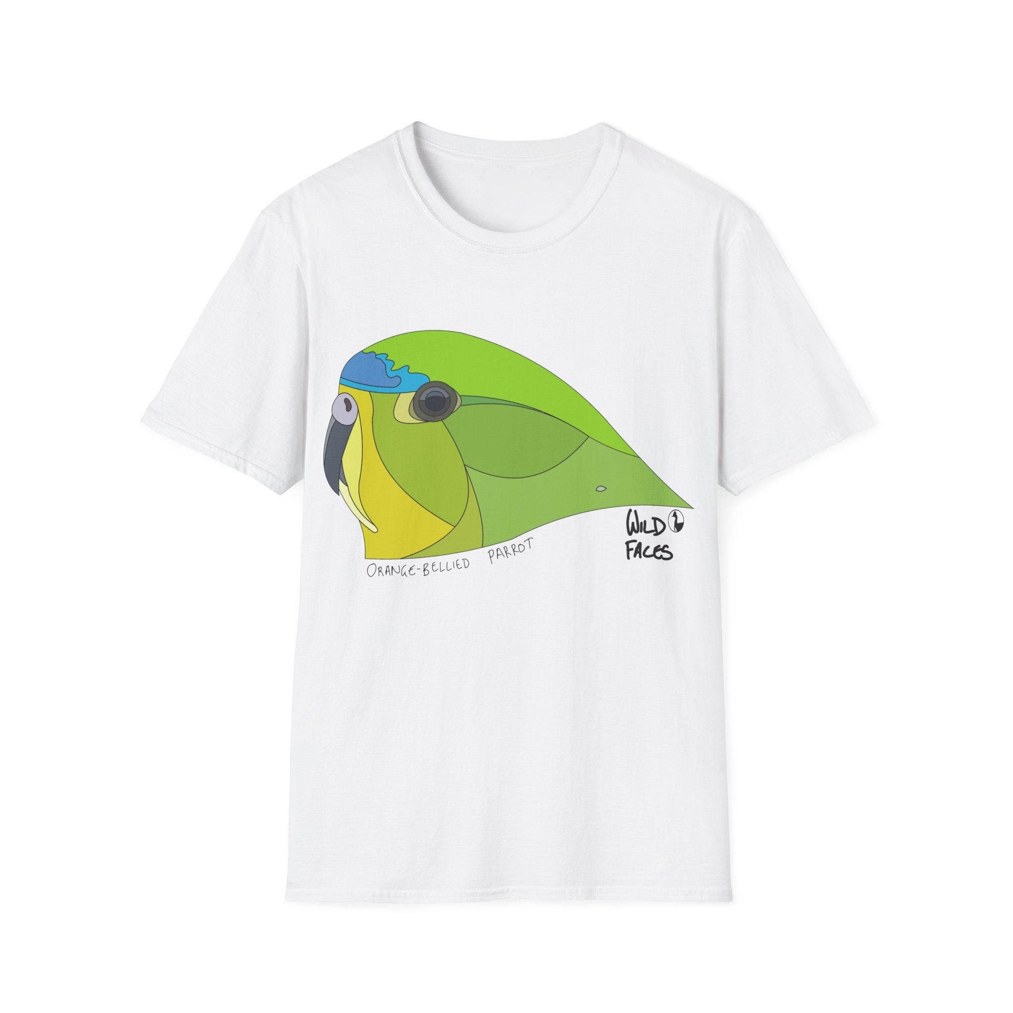 Orange-bellied Parrot - Unisex Softstyle T-Shirt Printify